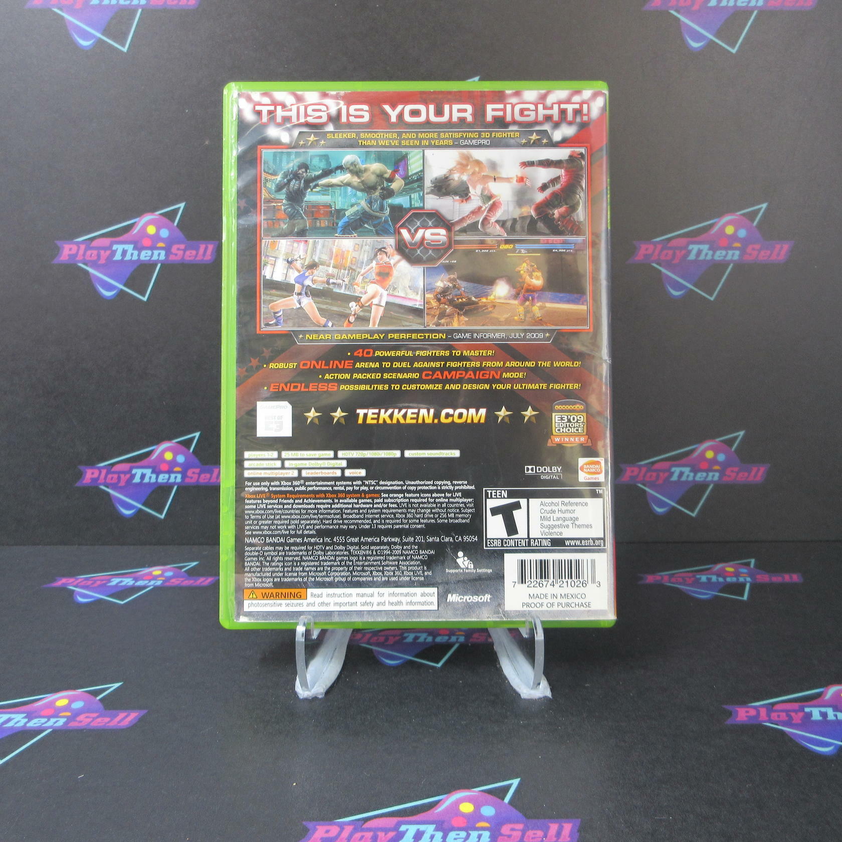 Tekken 6 Xbox 360 AD/DD Complete CIB - Very Good