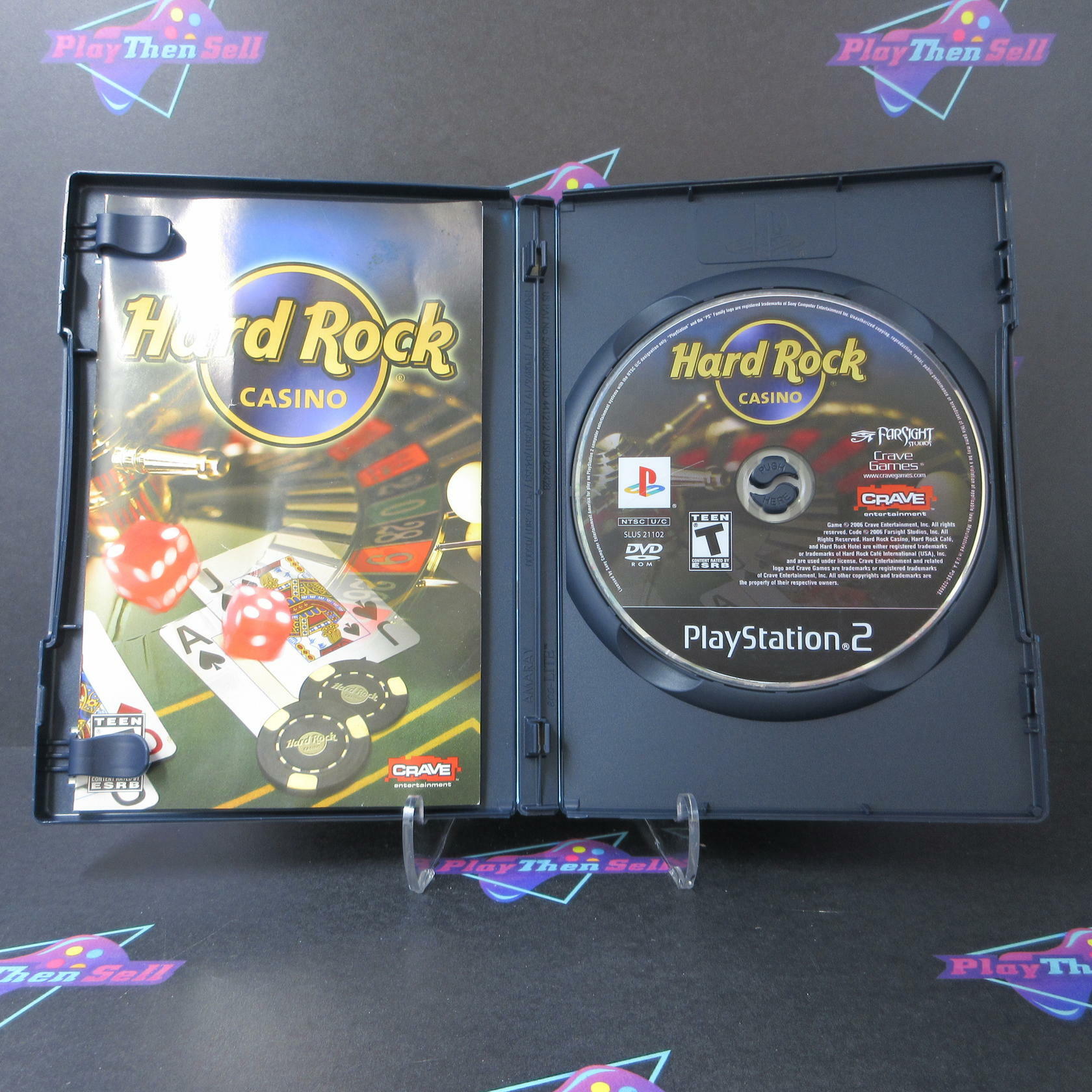 Hard Rock Casino PS2 PlayStation 2 AD Complete CIB - Very Good