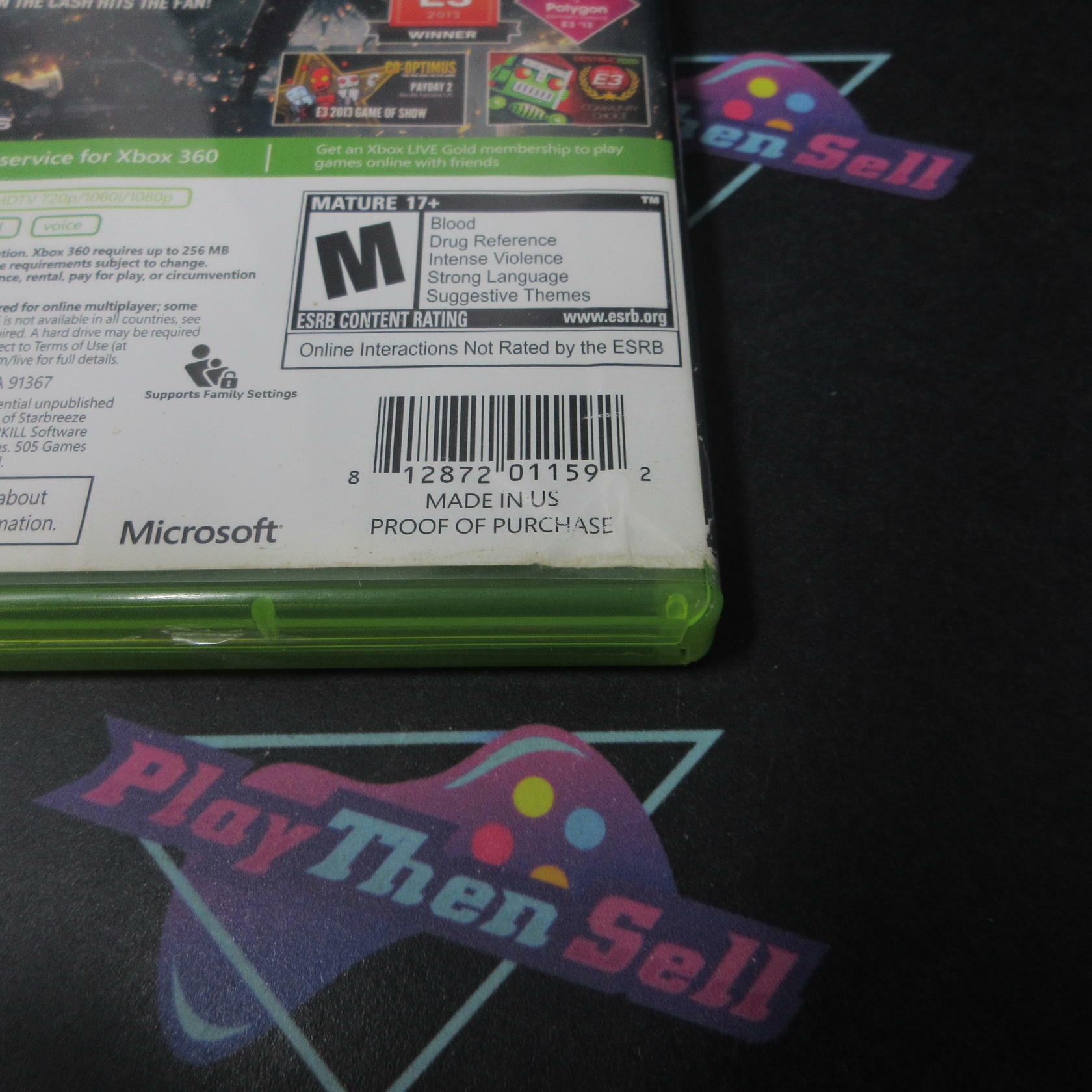 Payday 2 Xbox 360 AD Complete CIB - Very Good