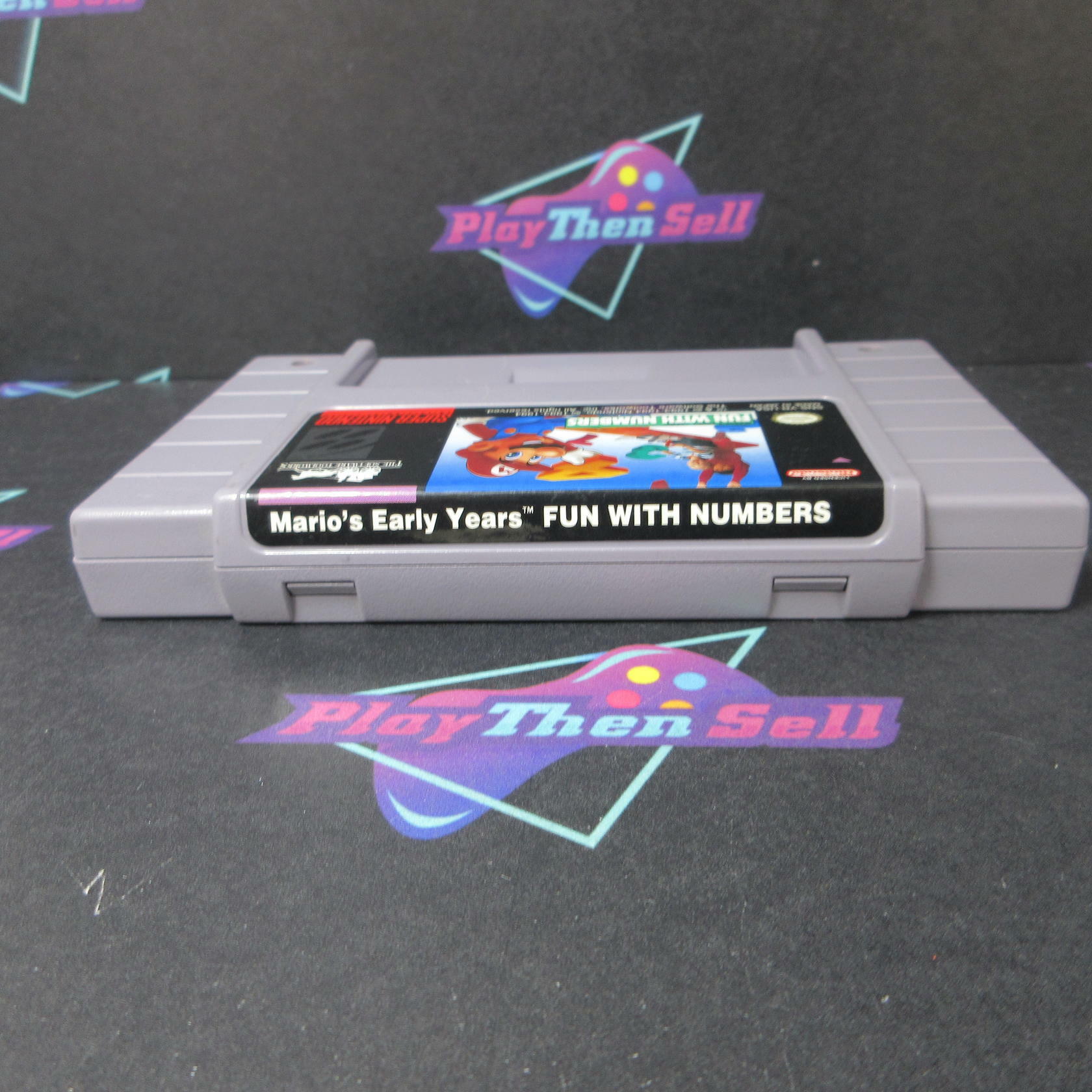 Mario's Early Years Fun with Numbers Nintendo SNES Cartridge Only Tested - Very Good