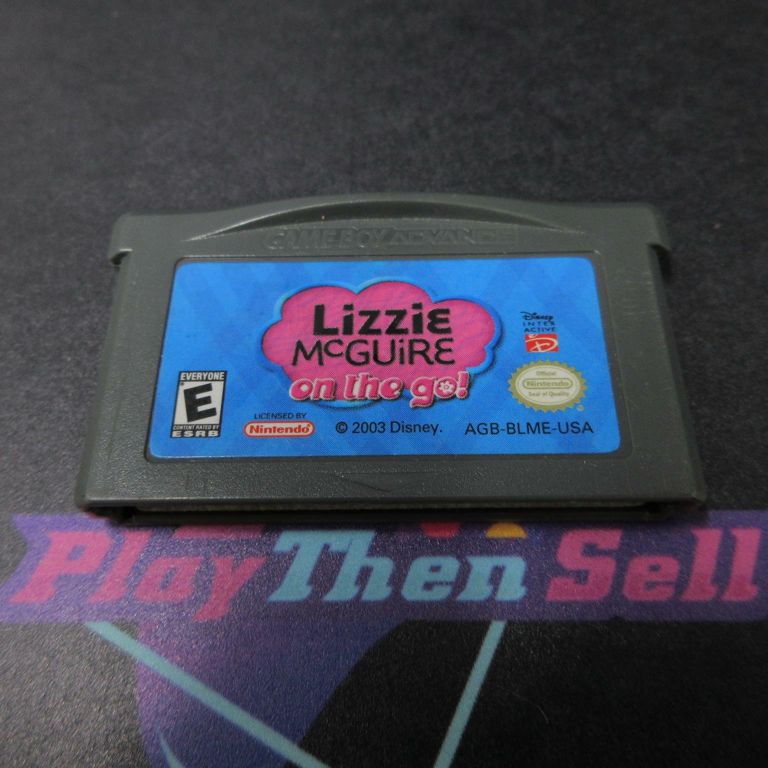 Lizzie McGuire On the Go Gameboy Advance Cart Only Authentic / Tested - Very Good