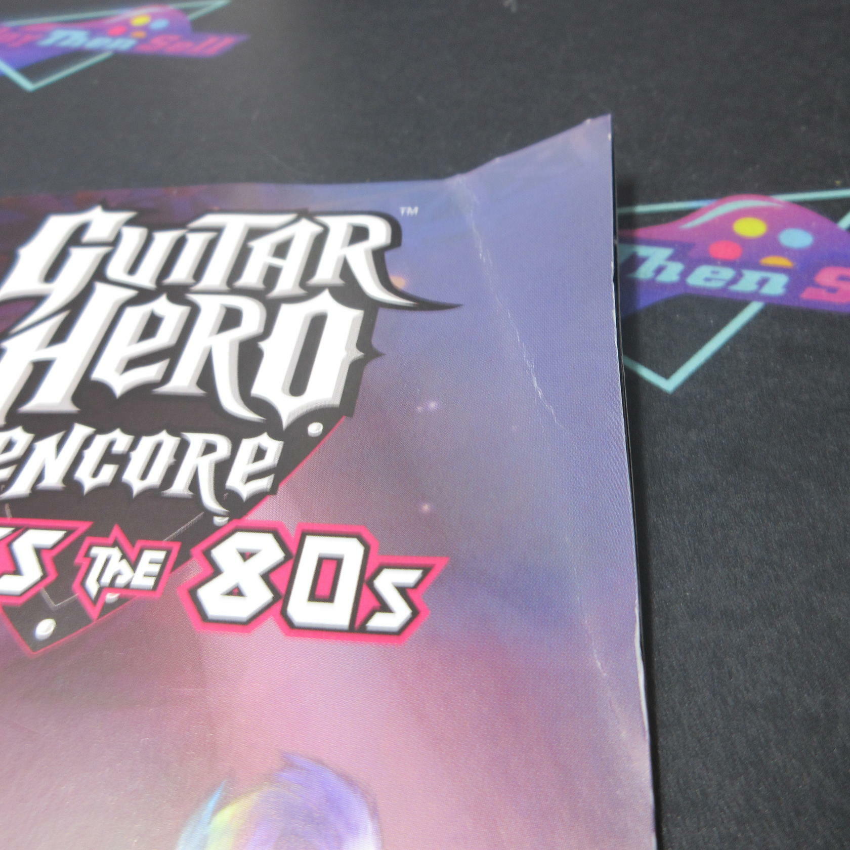 Guitar Hero Encore Rocks the 80's + Poster PlayStation 2 AD/MD Complete CIB - Very Good