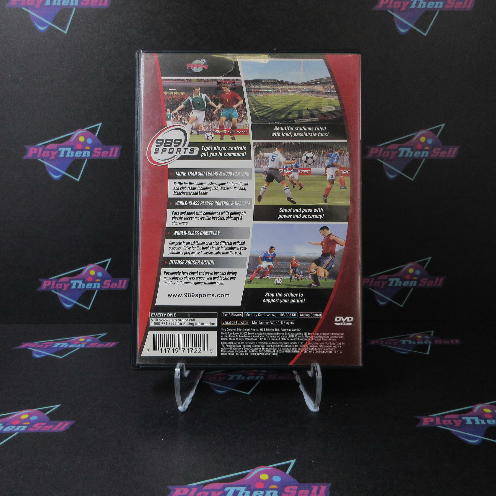 World Tour Soccer 2002 PS2 PlayStation 2 AD/NM - Very Good
