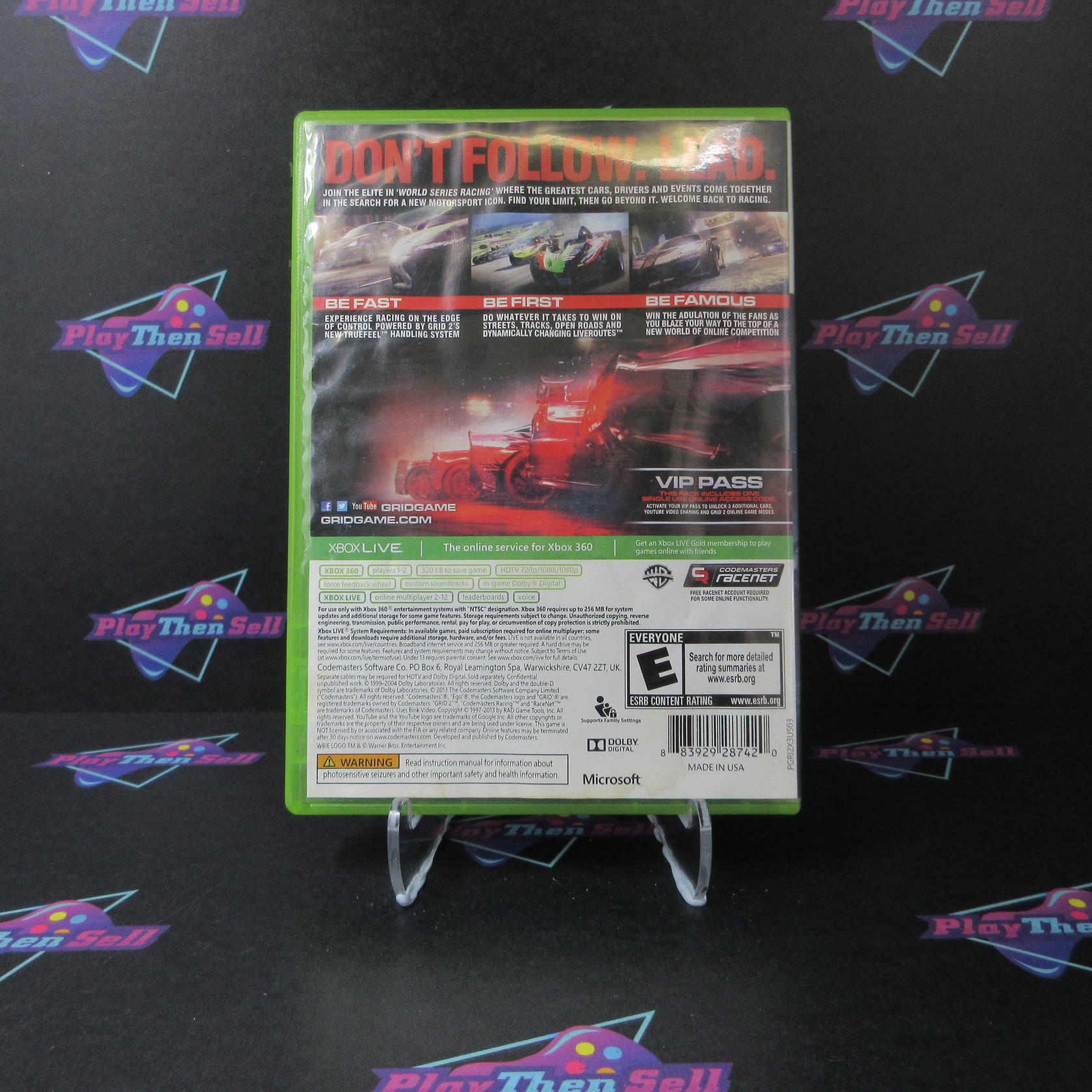 GRID 2 Xbox 360 AD Complete CIB - Very Good