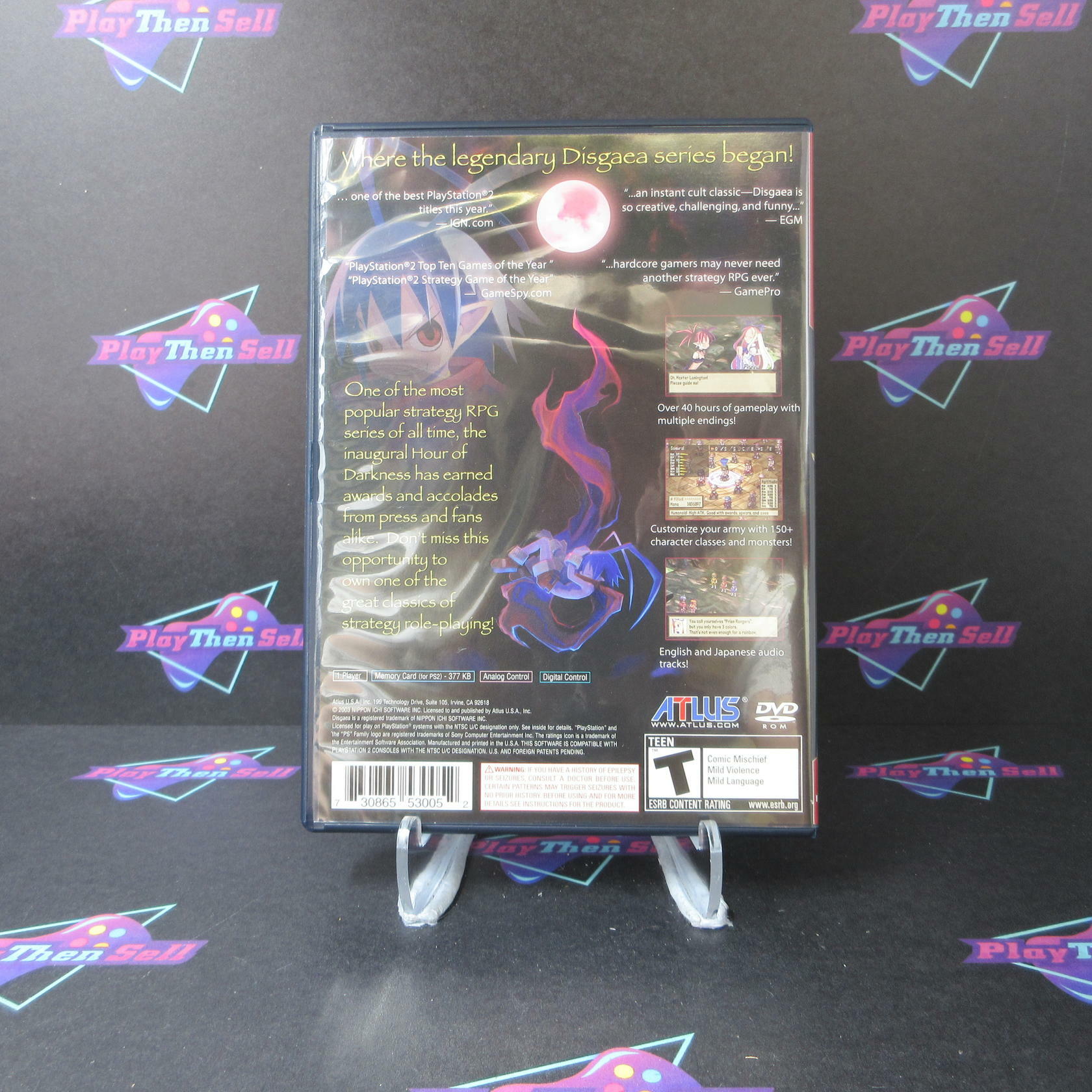 Disgaea Hour of Darkness GH PS2 PlayStation 2 - Like New