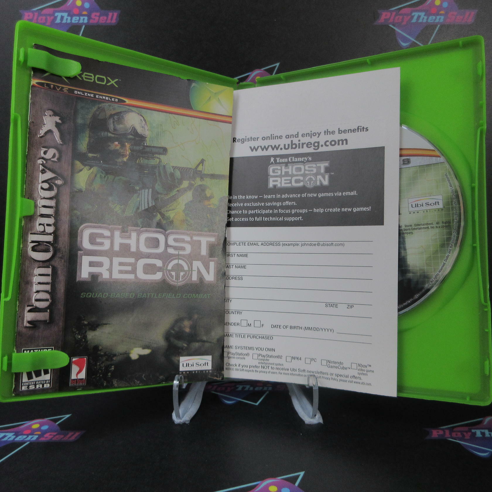 Tom Clancy's Ghost Recon PH Xbox + Reg Card - Like New