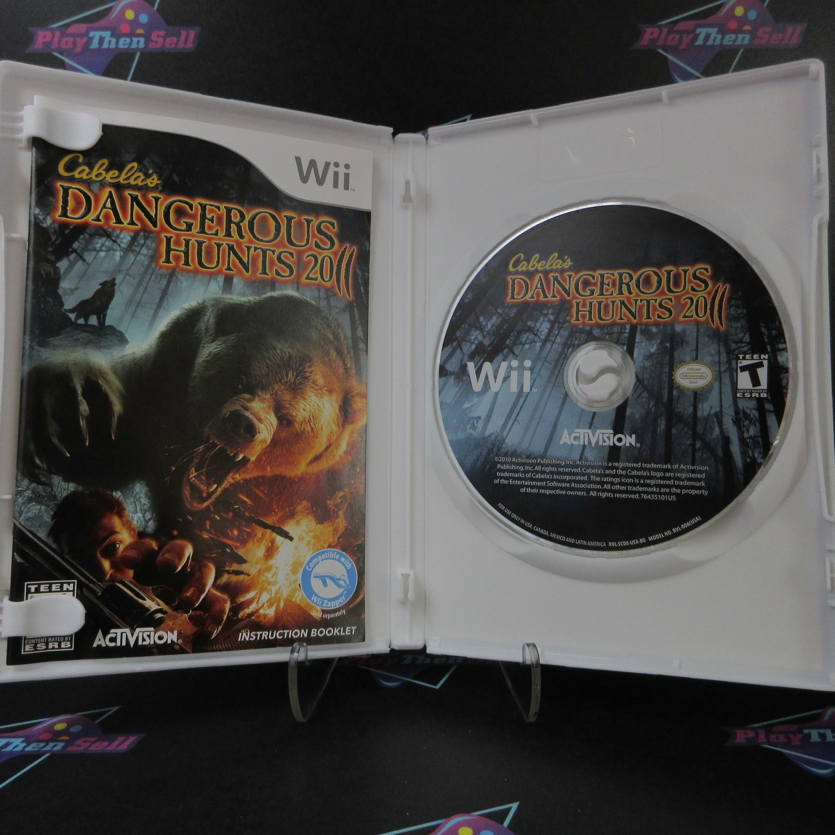 Cabela's Dangerous Hunts 2011 Nintendo Wii AD Complete CIB - Very Good