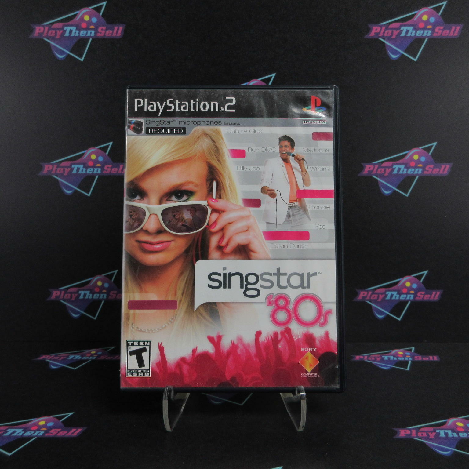 SingStar 80's + Reg Card PS2 PlayStation 2 AD Complete CIB - Very Good