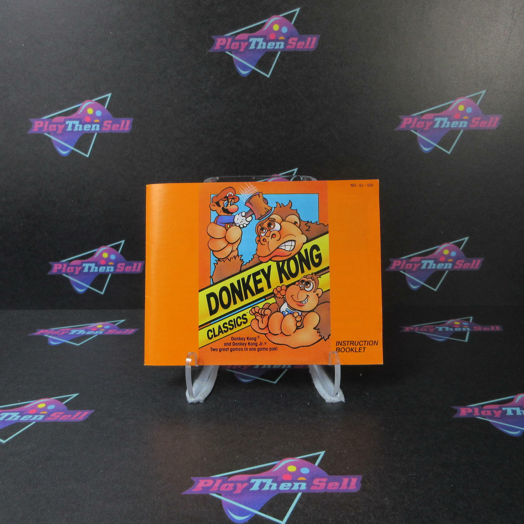 Donkey Kong Classics Nintendo NES Cartridge + Manual Authentic / Tested - Very Good