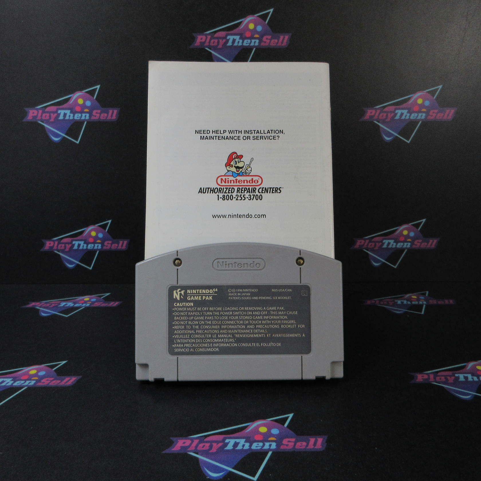 Super Mario 64 Nintendo 64 N64 Cartridge + Manual Authentic / Tested - Very Good