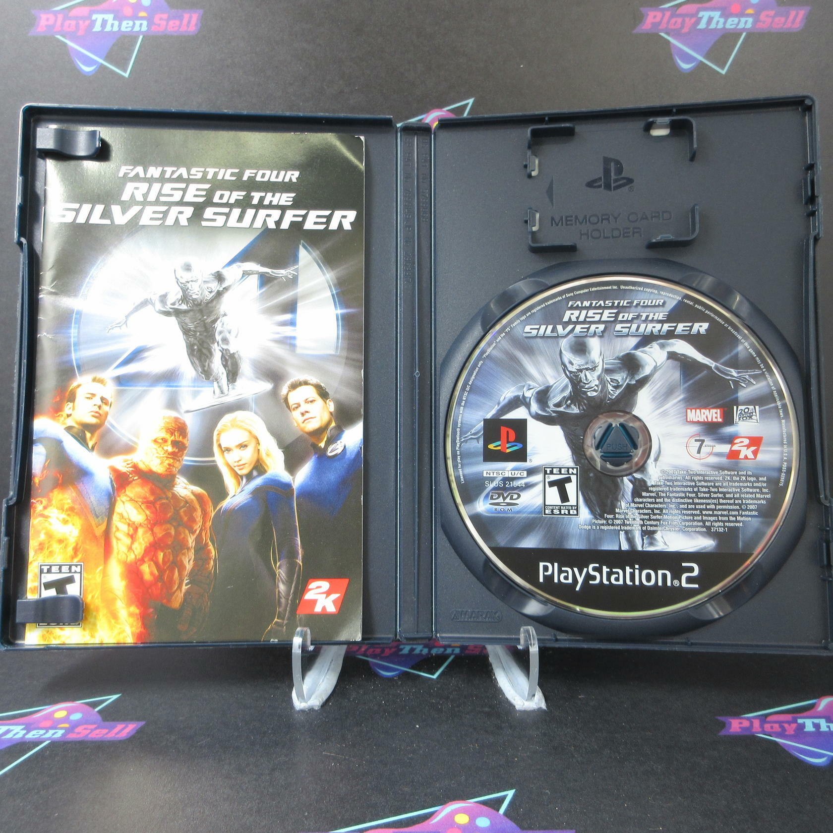 Fantastic 4 Rise of the Silver Surfer PS2 PlayStation 2 AD Complete CIB - Very Good