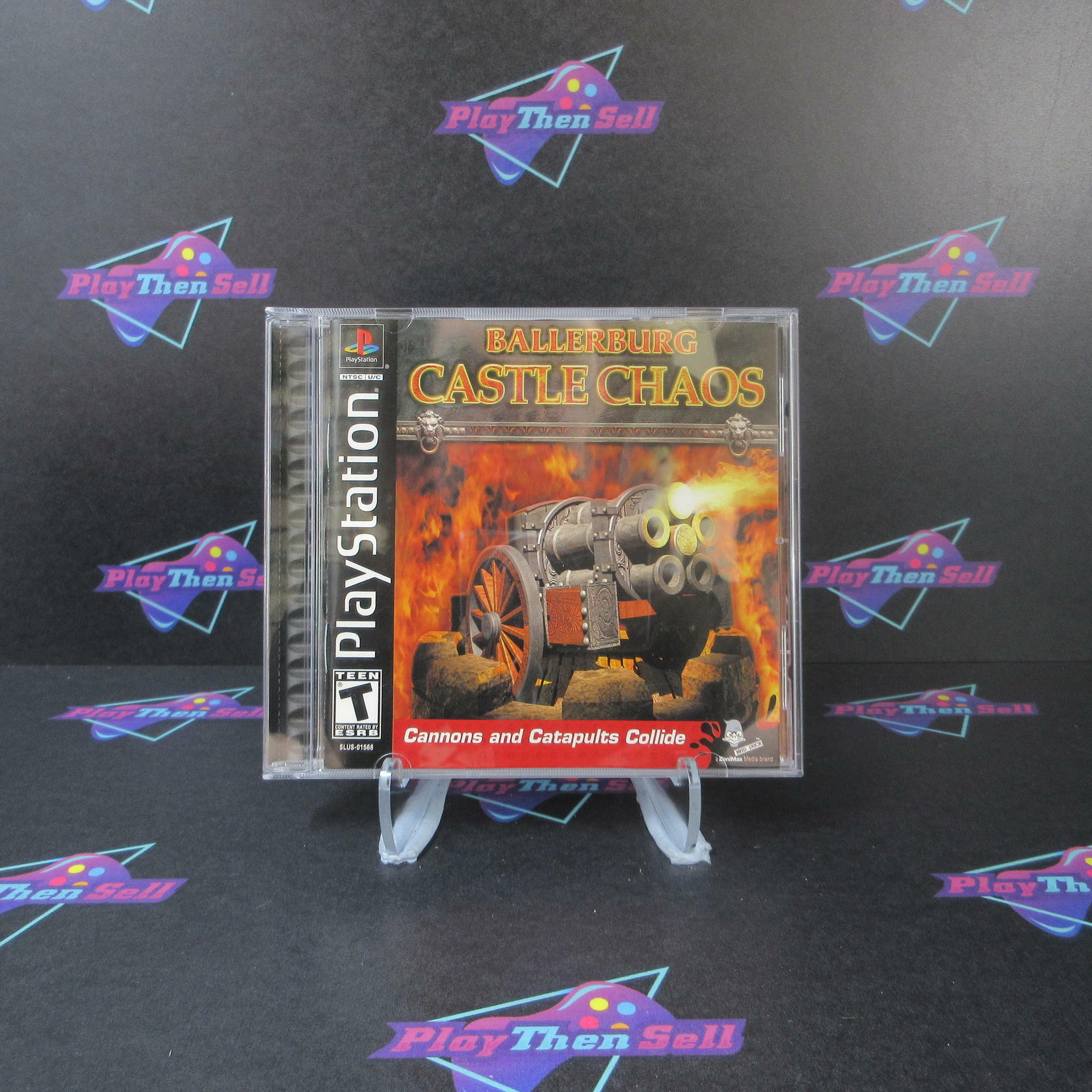 Ballerburg Castle Chaos PS1 PlayStation 1 + Reg Card - Like New