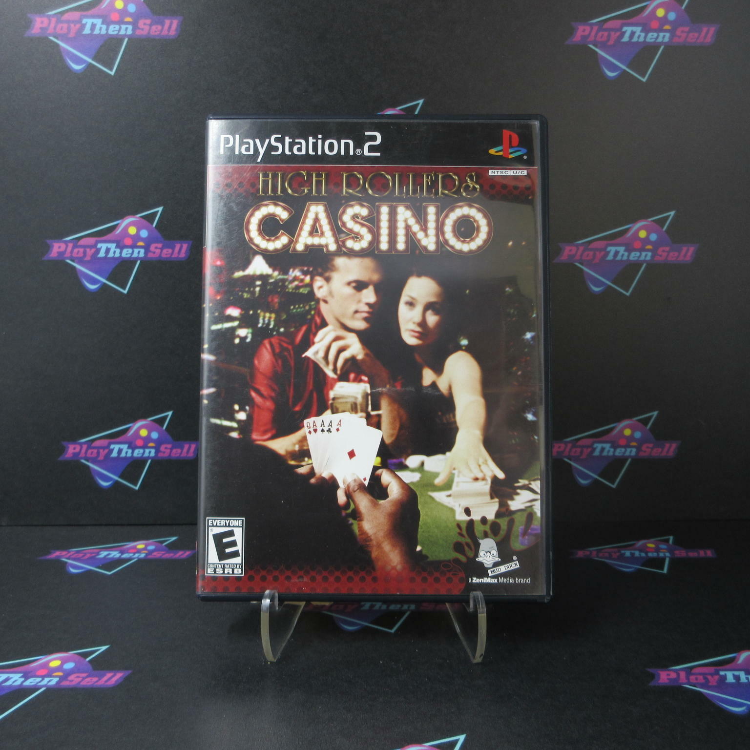 High Rollers Casino + Reg Card PS2 PlayStation 2 AD - Very Good