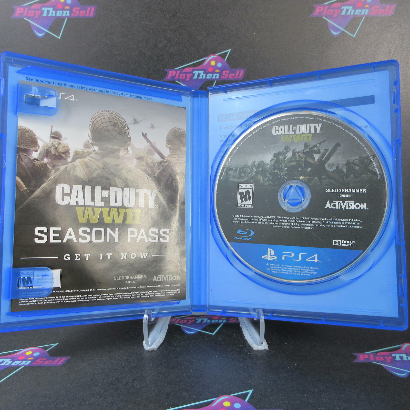 Call of Duty WWII PS4 PlayStation 4 AD/DD Complete CIB - Very Good