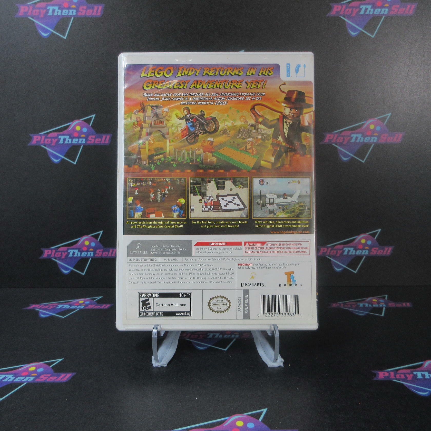 Lego Indiana Jones 2 The Adventure Continues Nintendo Wii AD/NM - Very Good