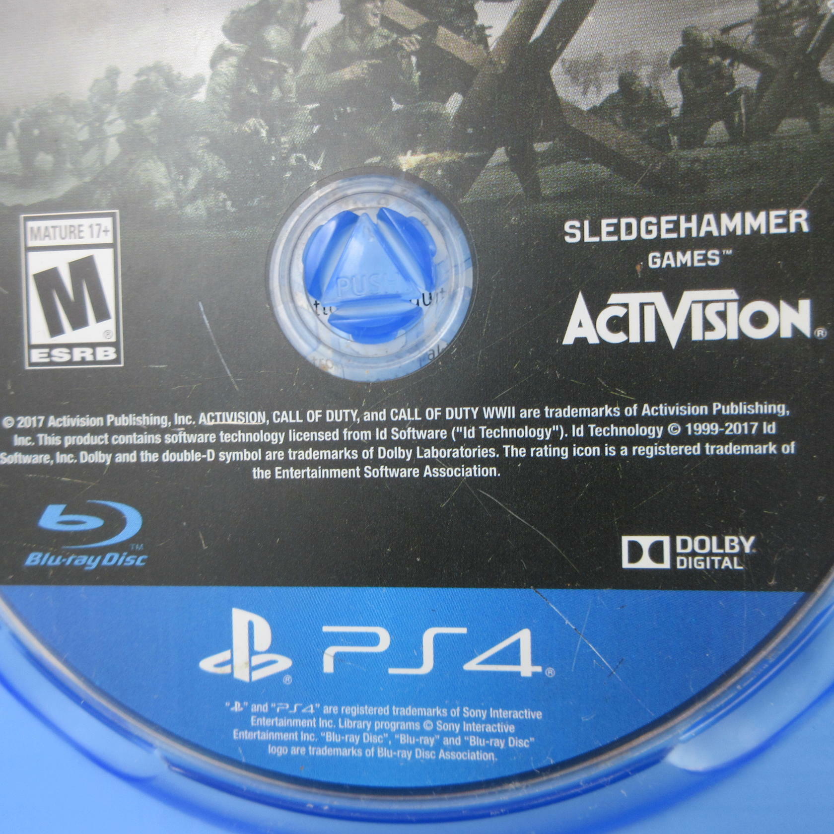 Call of Duty WWII PS4 PlayStation 4 AD/DD Complete CIB - Very Good