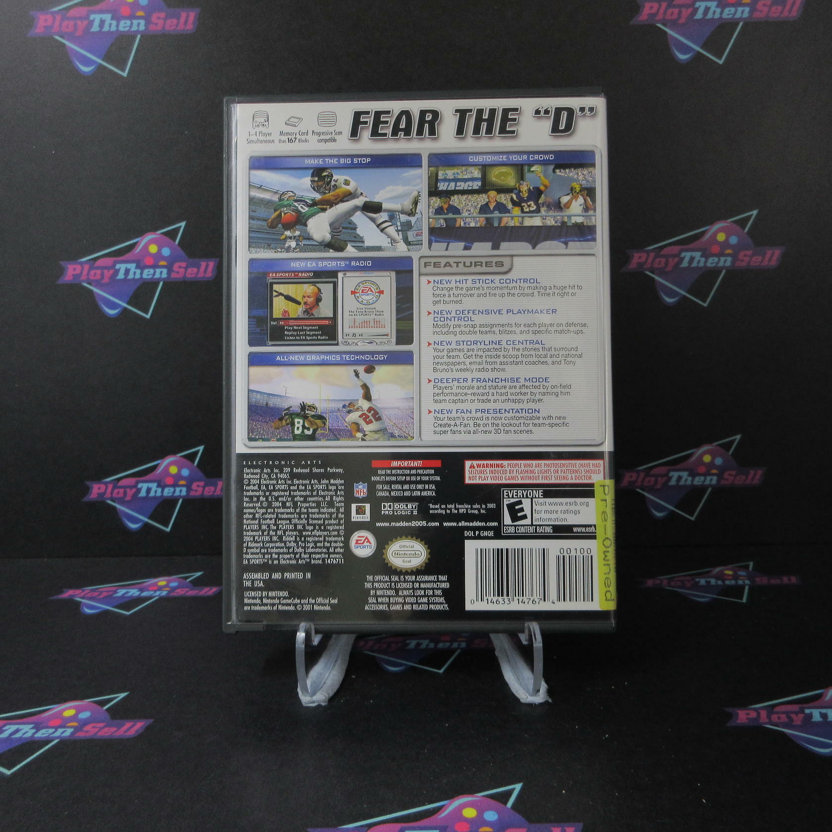 Madden NFL 2005 Nintendo GameCube AD/NM - Very Good