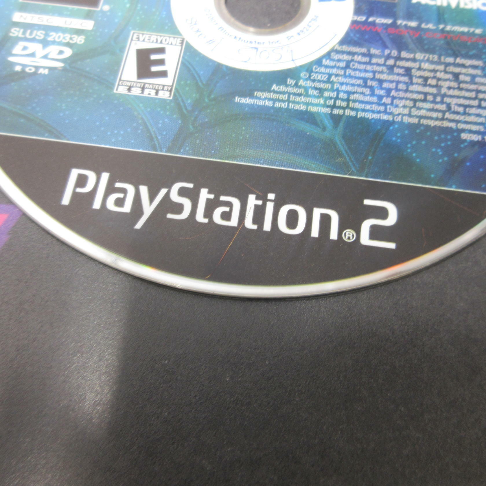 Spider-Man PS2 PlayStation 2 Disc Only DD - Very Good