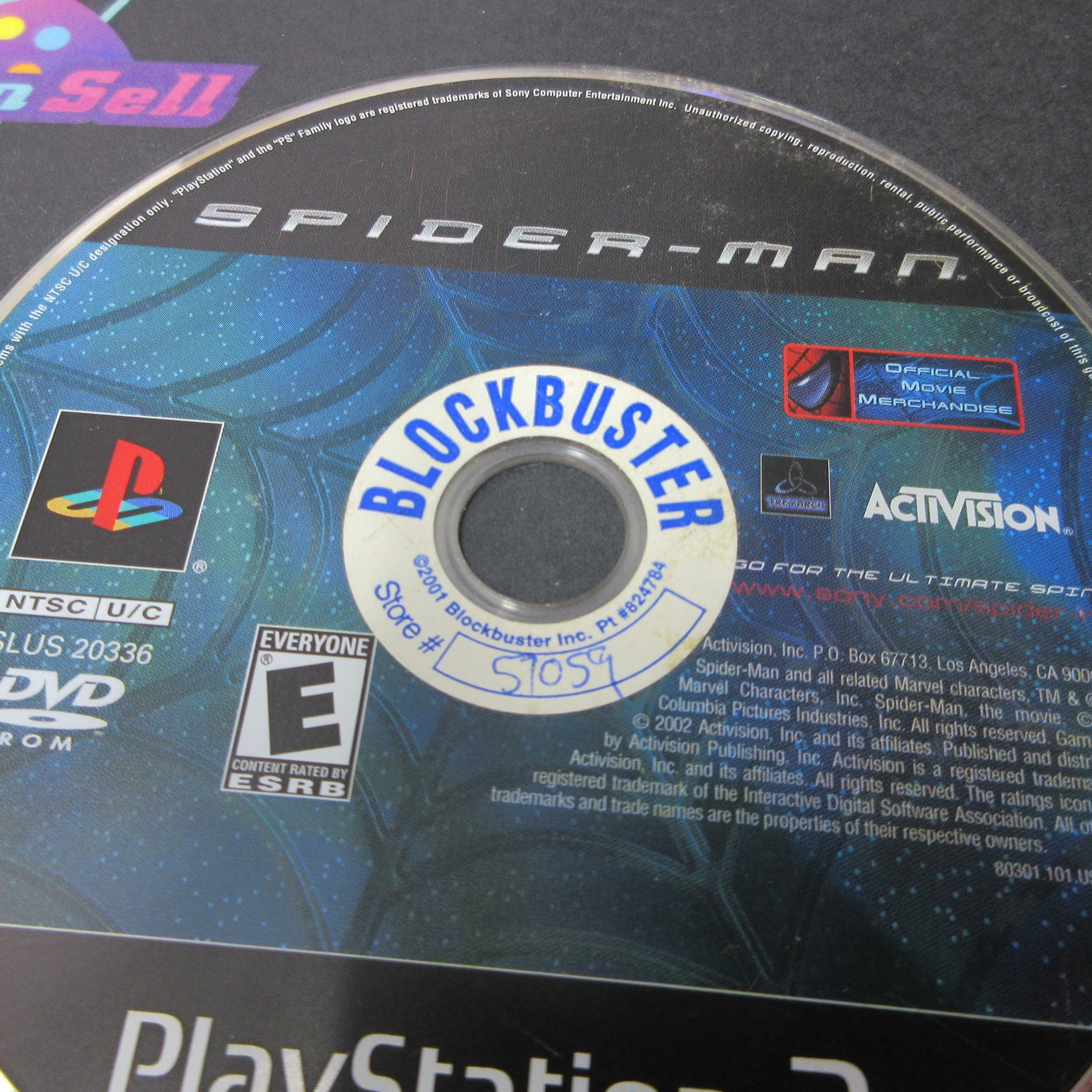 Spider-Man PS2 PlayStation 2 Disc Only DD - Very Good