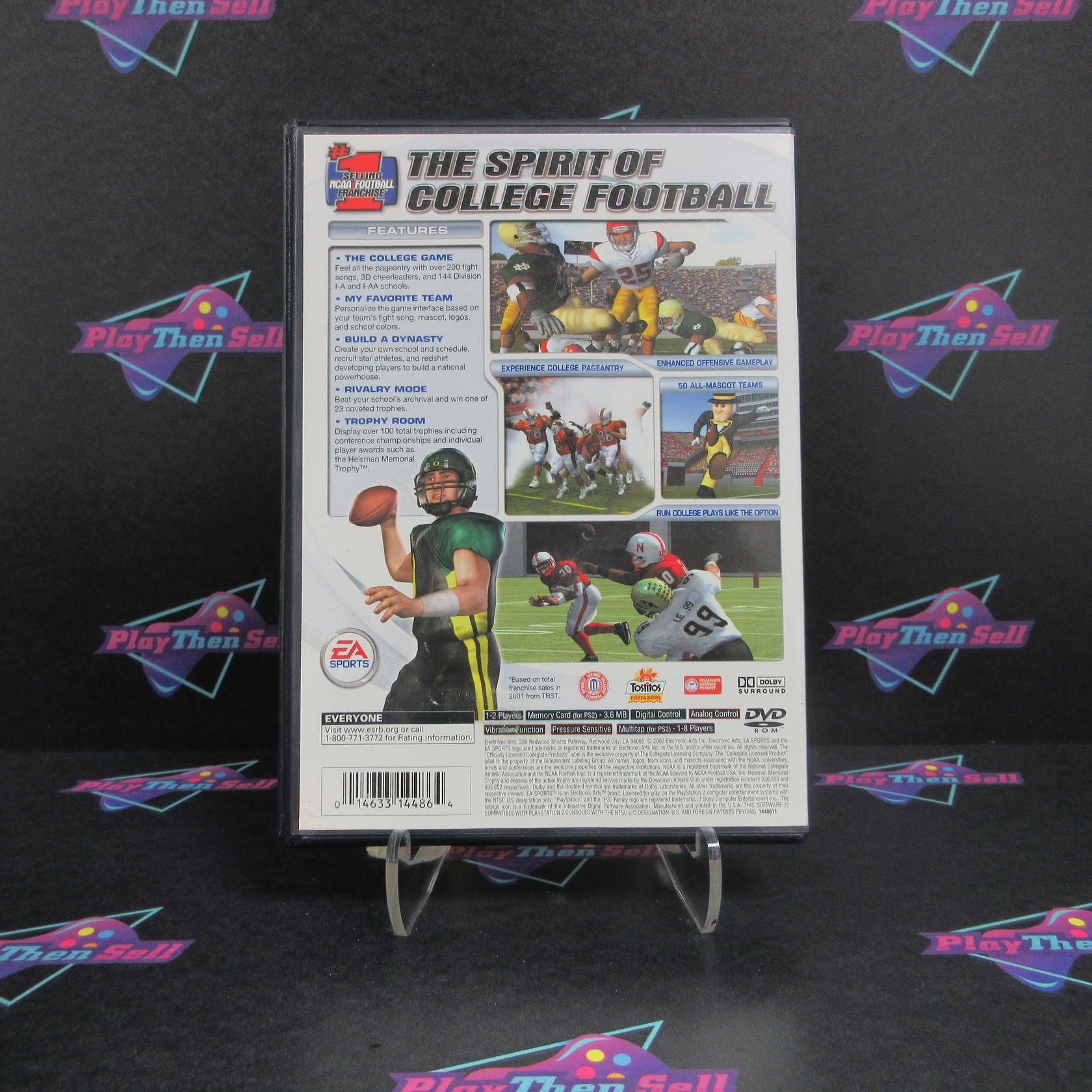 NCAA Football 2003 + Reg Card PS2 PlayStation 2 AD/MD - Very Good