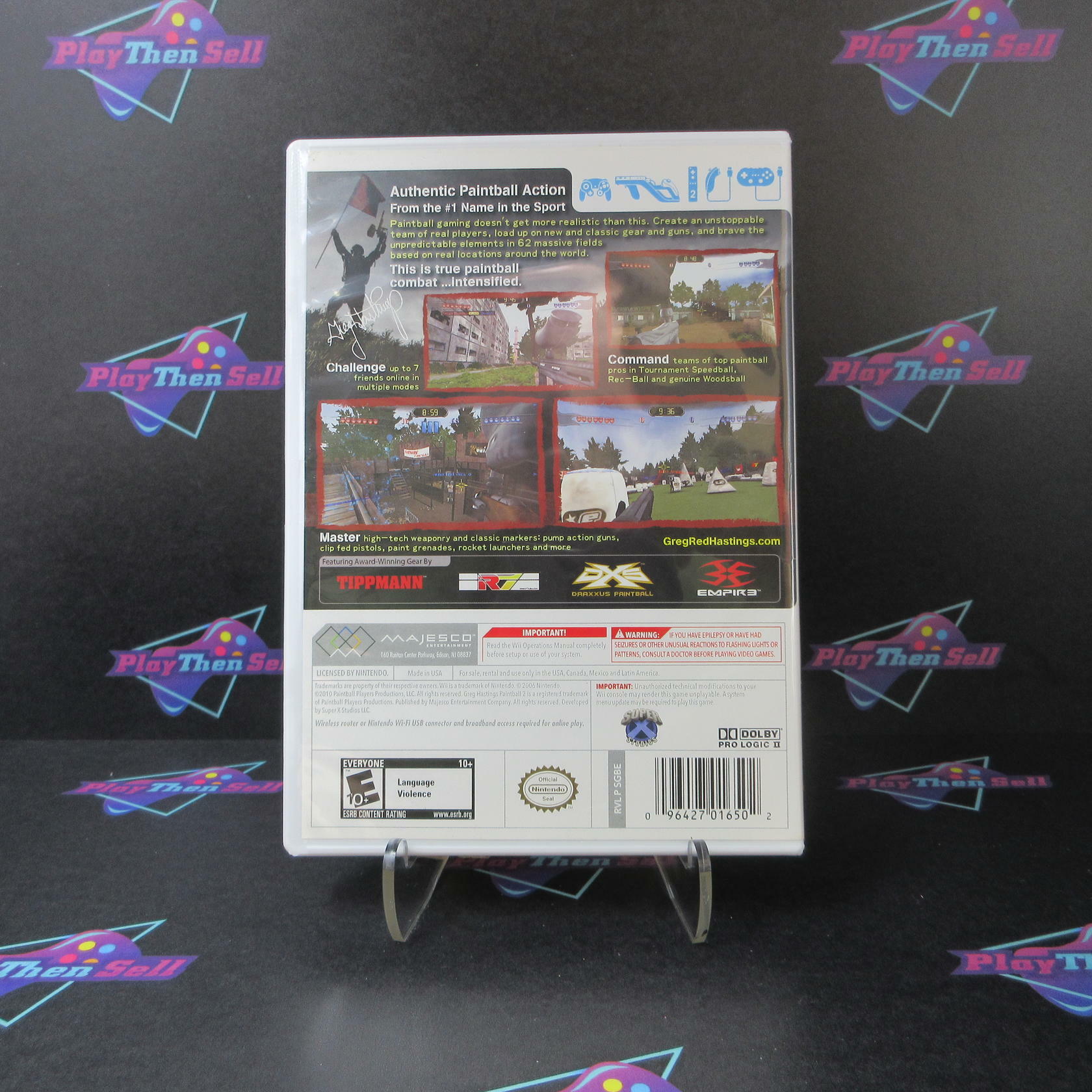 Greg Hastings Paintball 2 Nintendo Wii AD/NM - Very Good