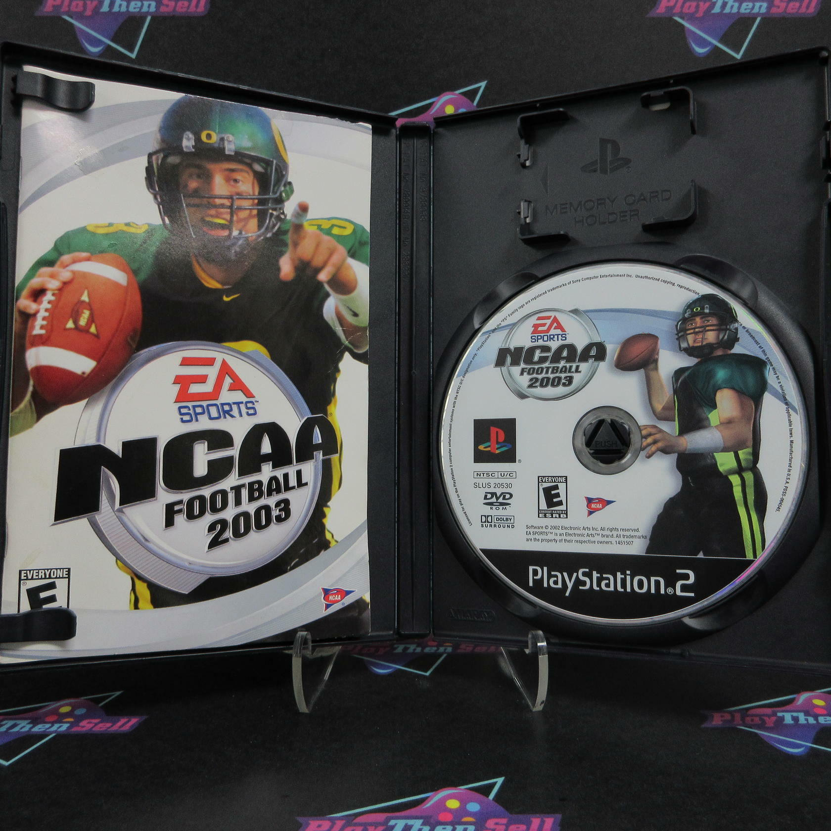 NCAA Football 2003 + Reg Card PS2 PlayStation 2 AD/MD - Very Good
