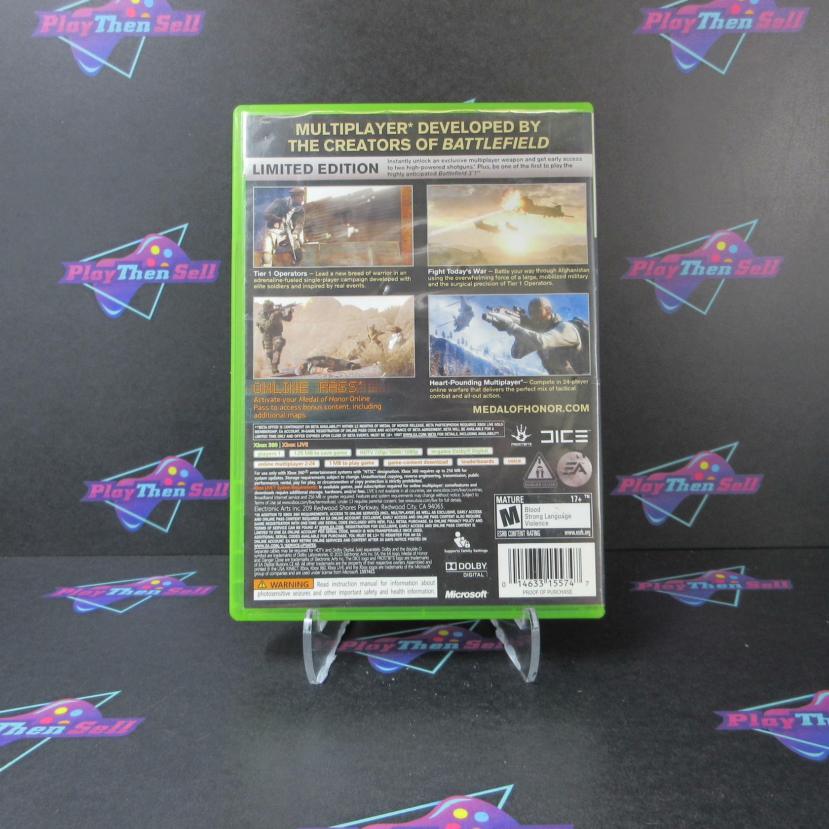 Medal of Honor Limited Edition Xbox 360 AD Complete CIB - Very Good