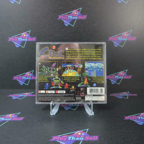 Croc Legend of the Gobbos GH + Reg Card PS1 PlayStation 1 AD - Very Good
