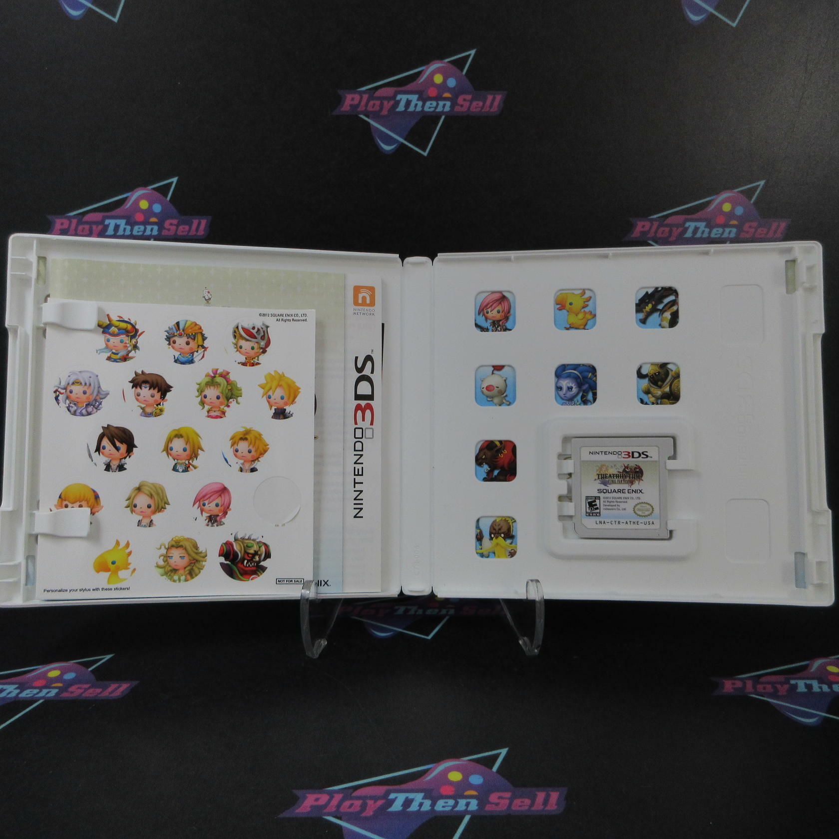 Theatrhythm Final Fantasy Nintendo 3DS + Stickers - Like New