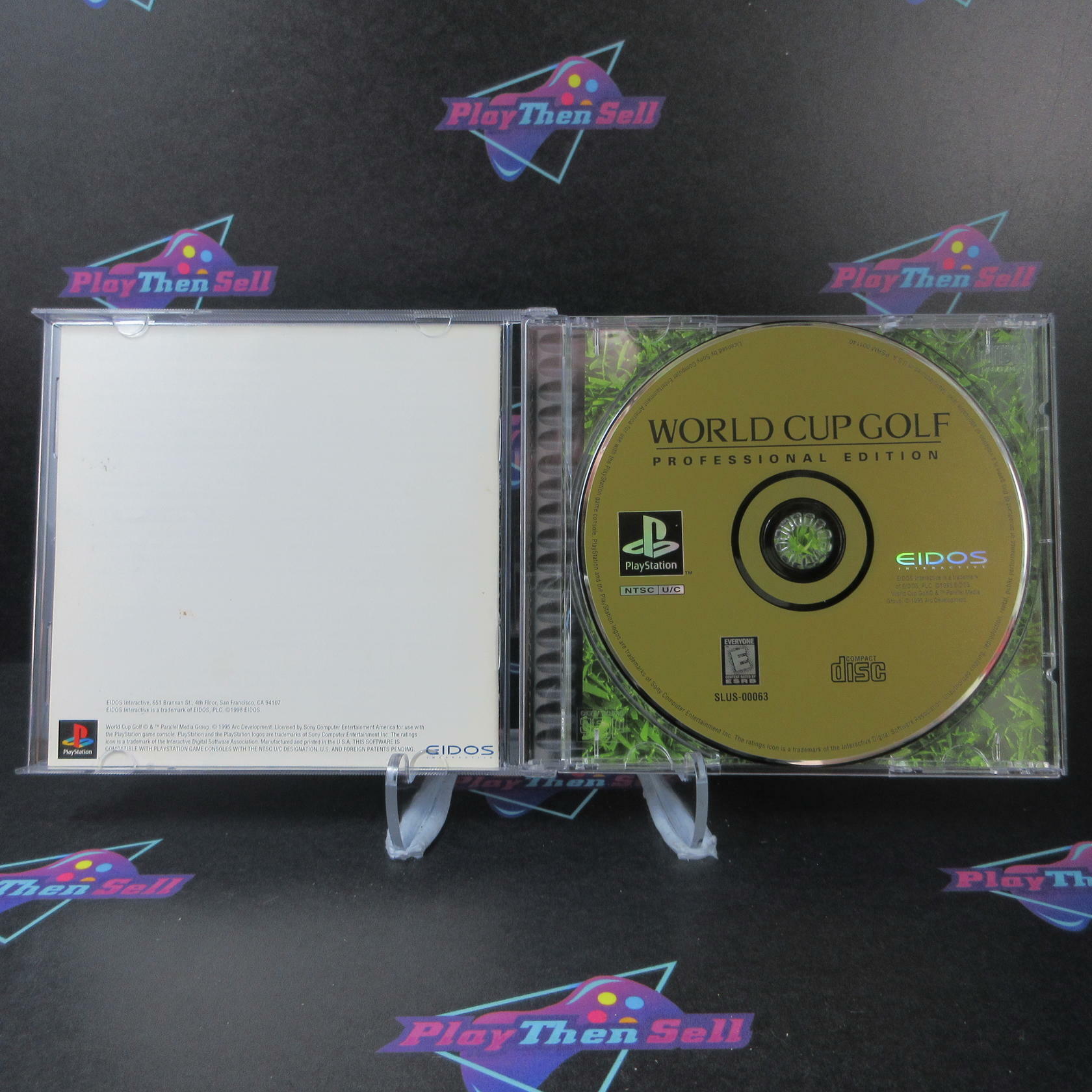 World Cup Golf Professional Edition PS1 PlayStation 1 MD Complete CIB - Very Good