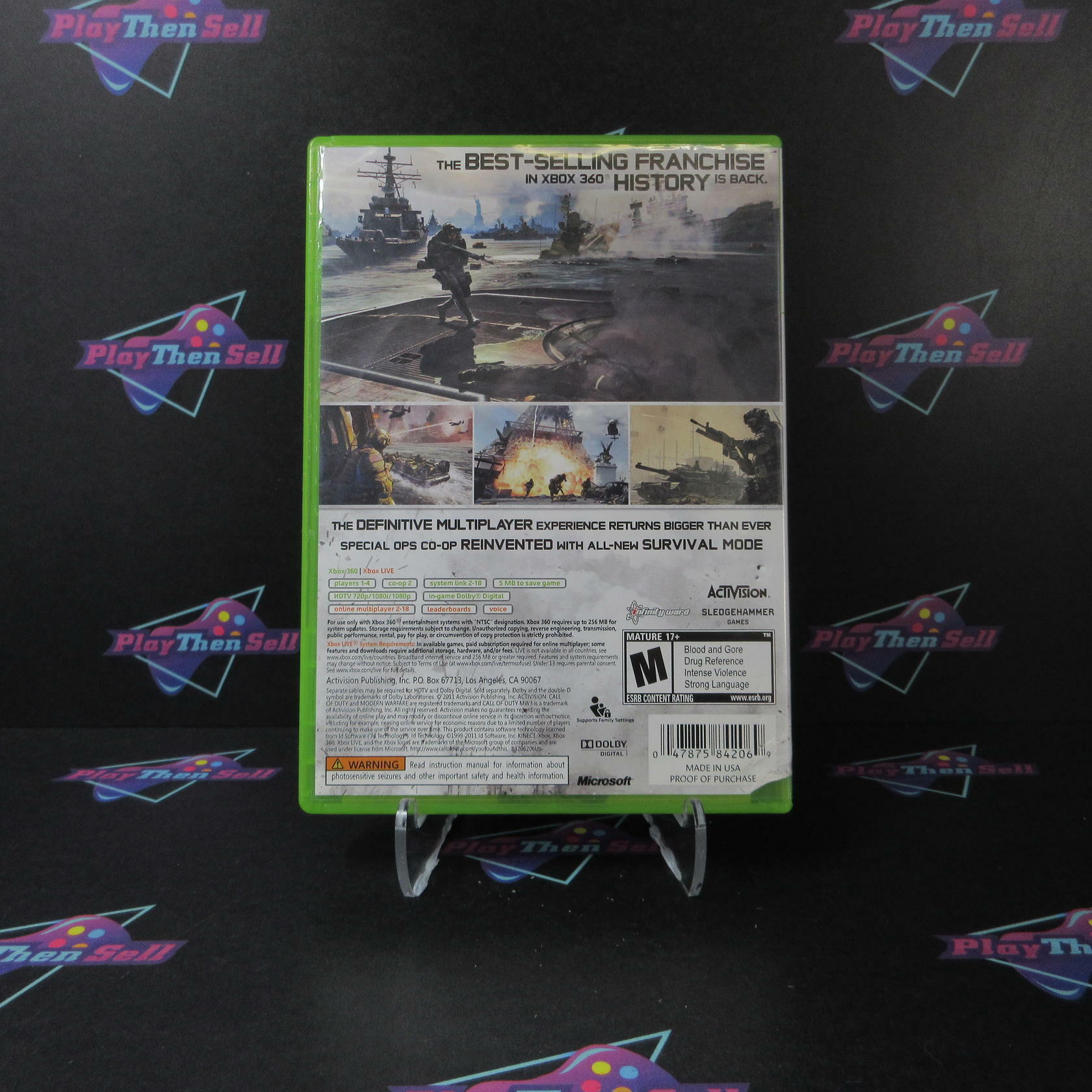 Call of Duty Modern Warfare 3 Xbox 360 AD/DD Complete CIB - Very Good