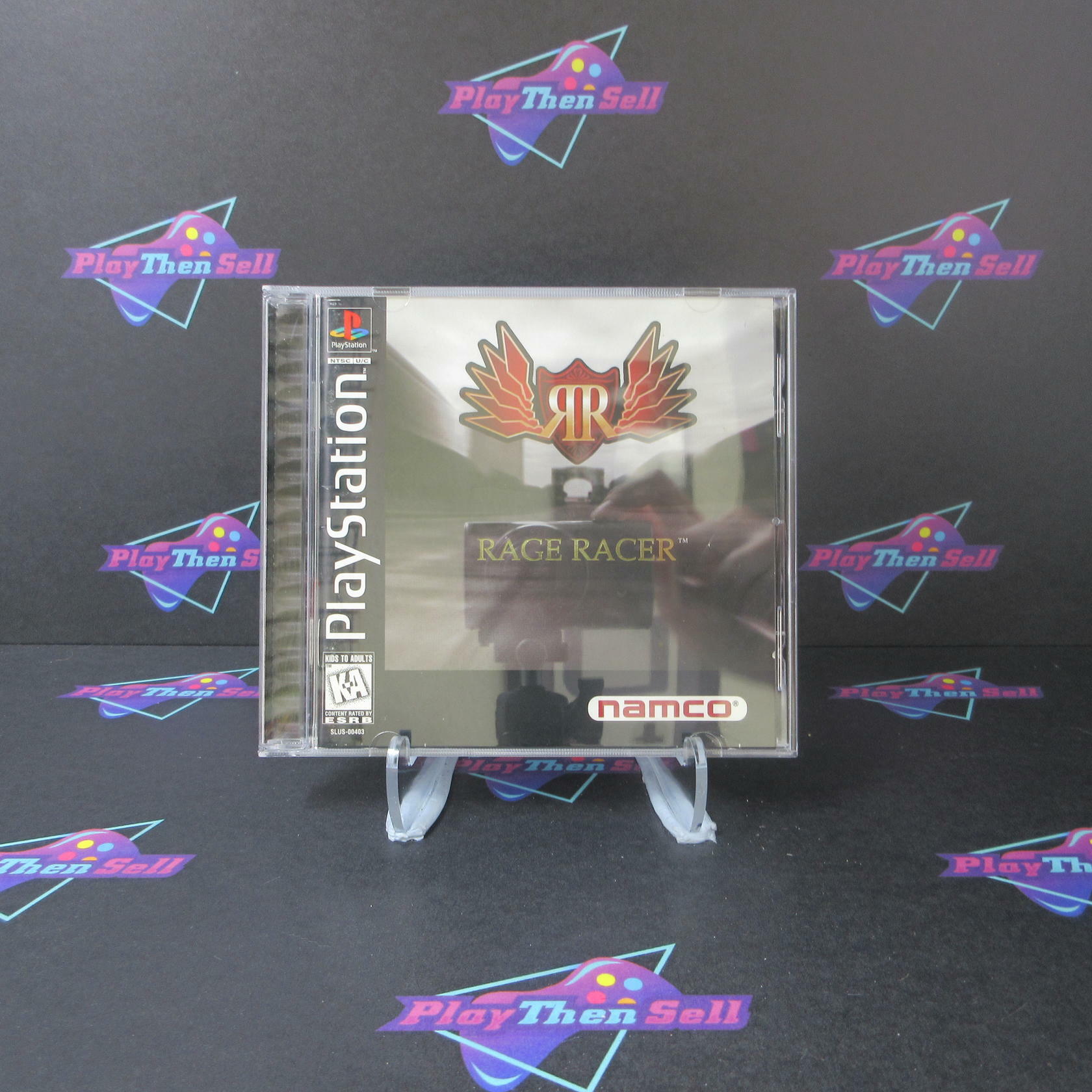 Rage Racer + Reg Card PS1 PlayStation 1 MD Complete CIB - Very Good