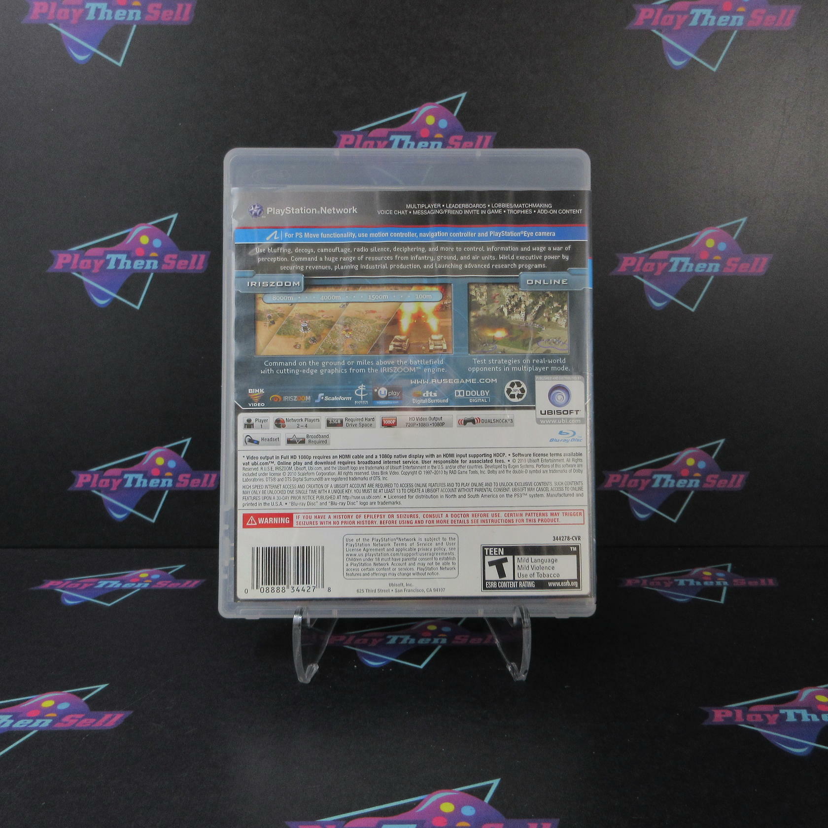 Ruse PS3 PlayStation 3 AD Complete CIB - Very Good