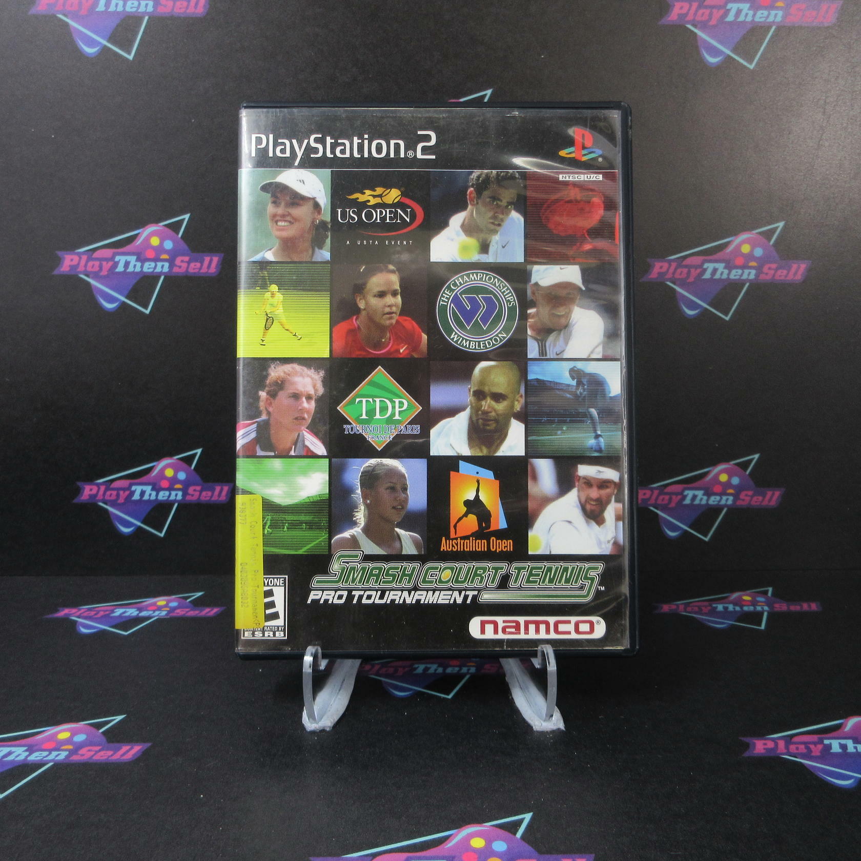 Smash Court Tennis Pro Tournament + Reg Card PS2 PlayStation 2 AD Complete CIB - Very Good
