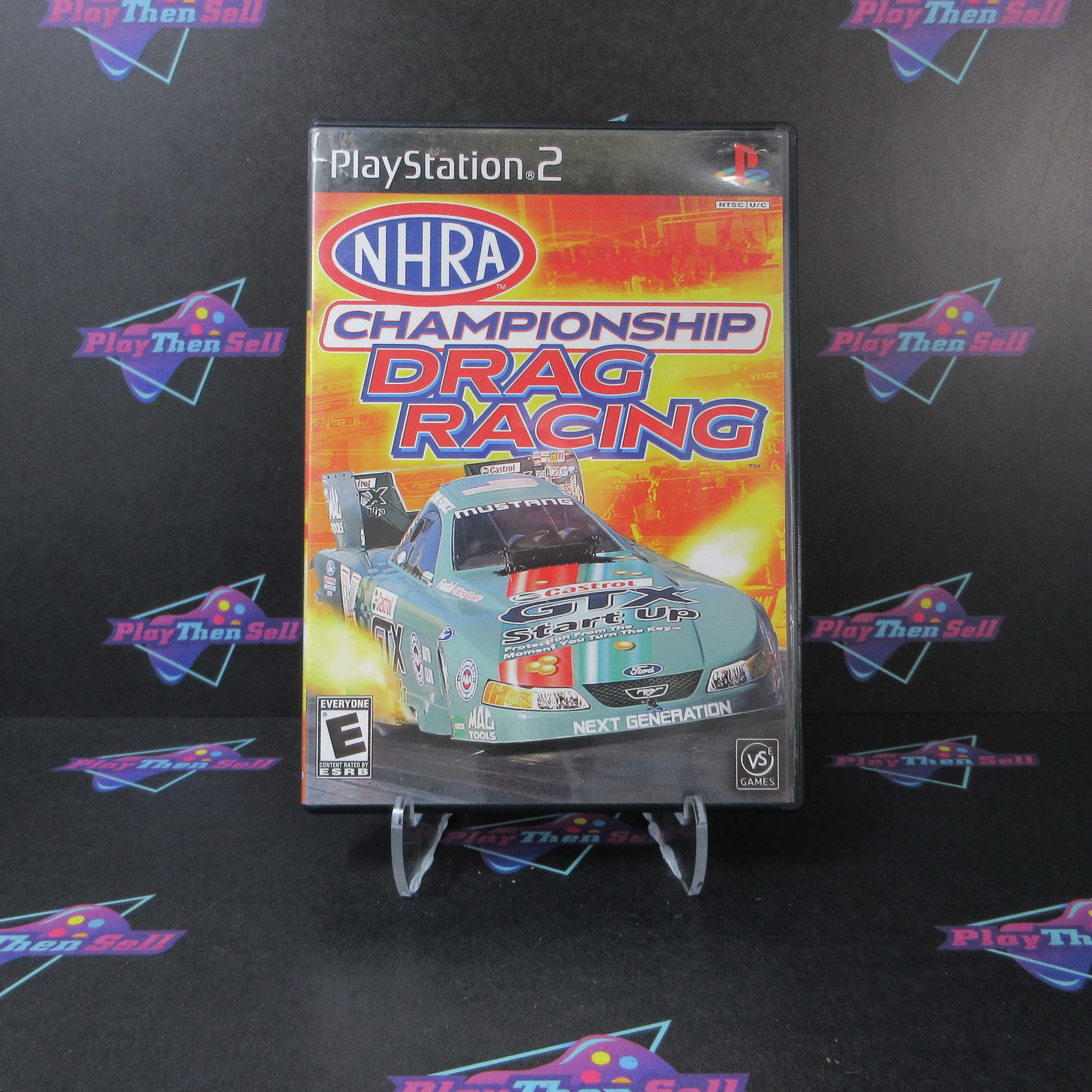 NHRA Championship Drag Racing PS2 PlayStation 2 AD Complete CIB - Very Good
