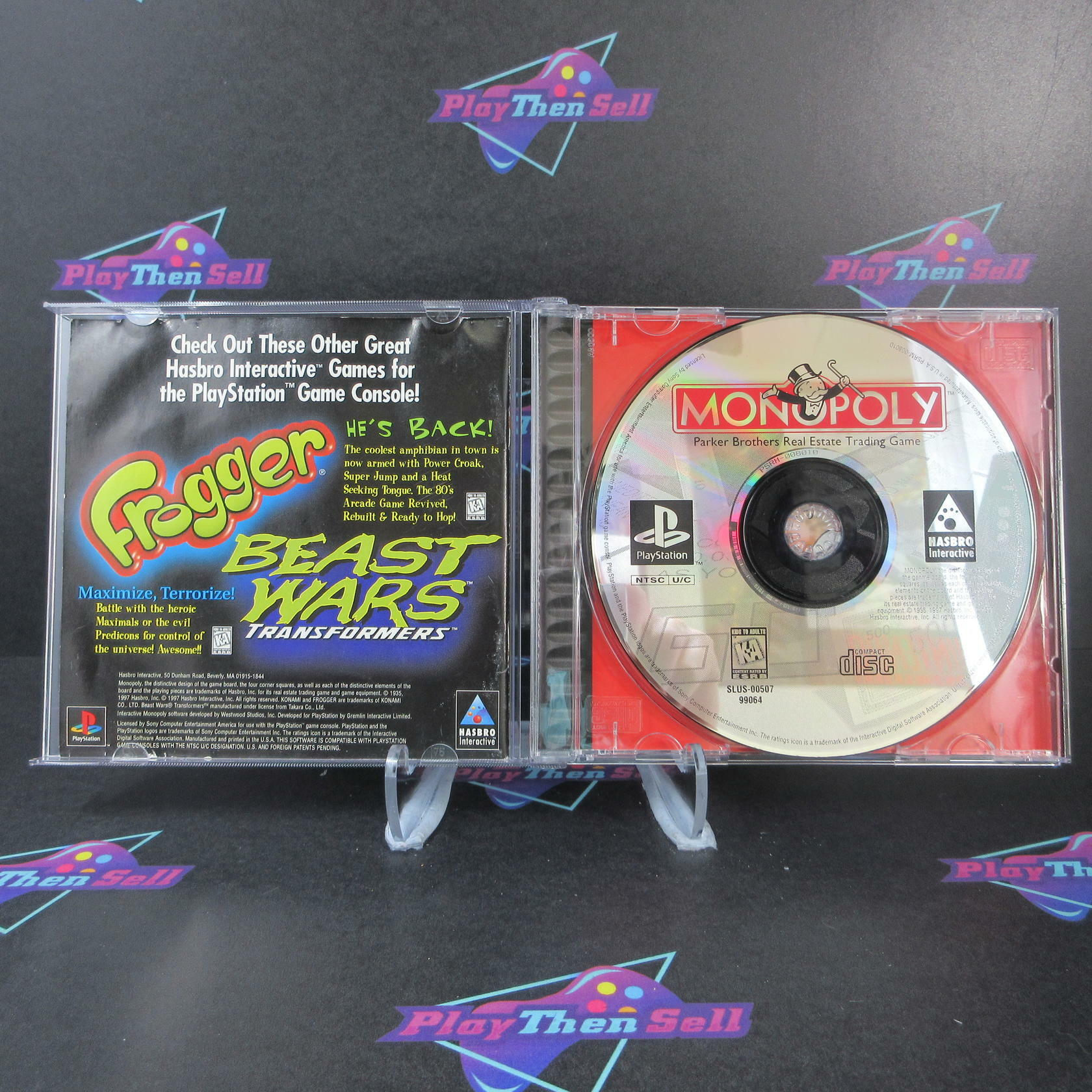 Monopoly PS1 PlayStation 1 MD Complete CIB - Very Good