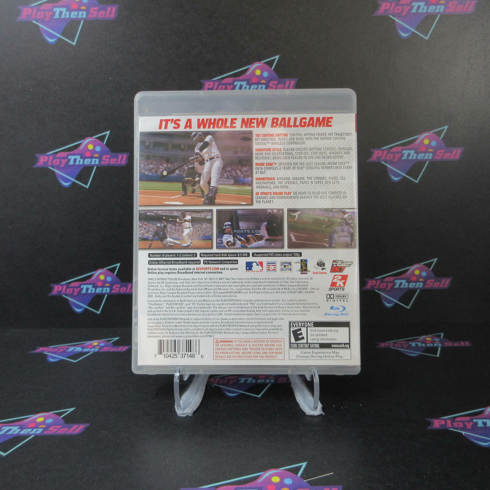 Major League Baseball MLB 2K7 PS3 PlayStation 3 AD Complete CIB - Very Good
