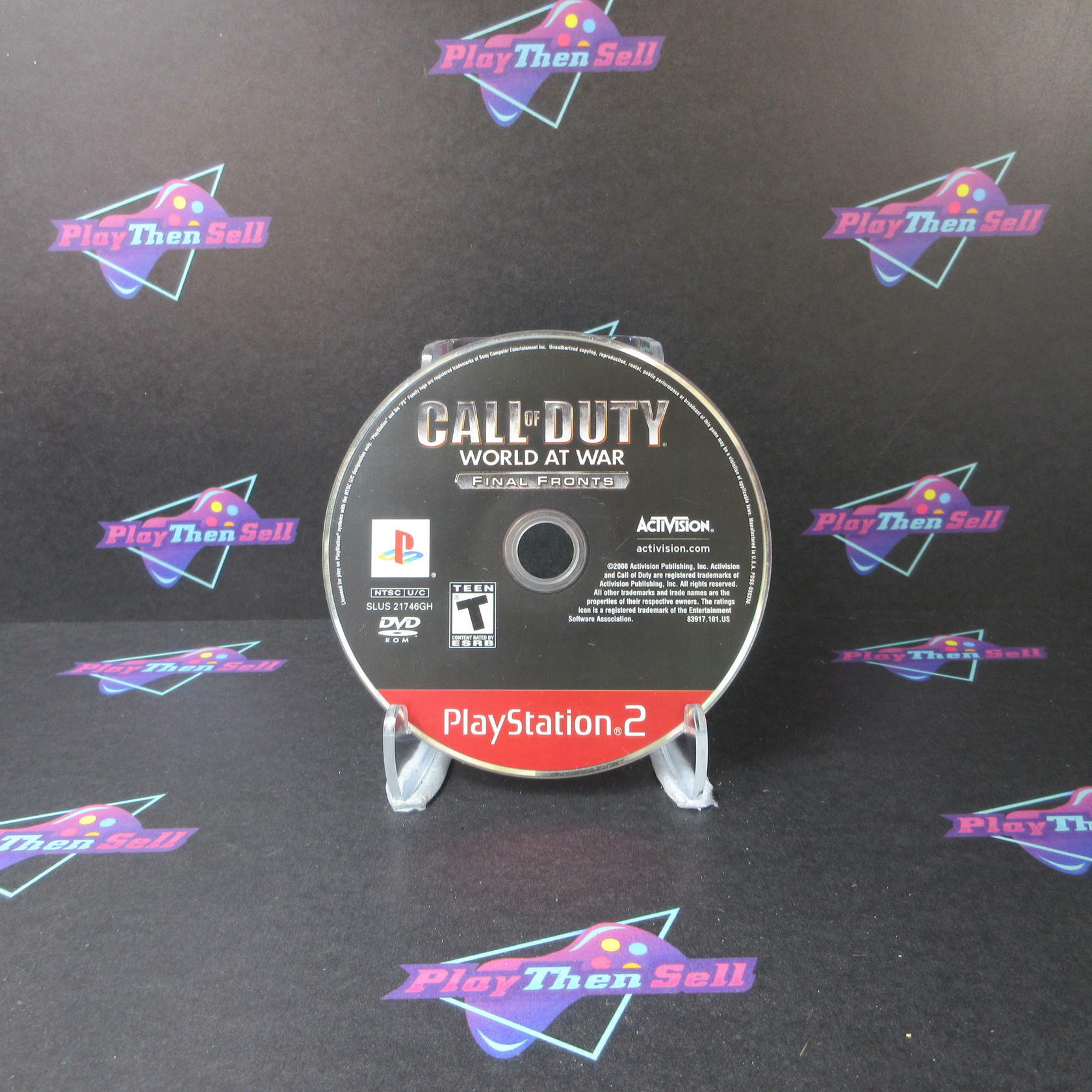 Call of Duty World at War Final Fronts PS2 PlayStation 2 GH Disc Only - Very Good