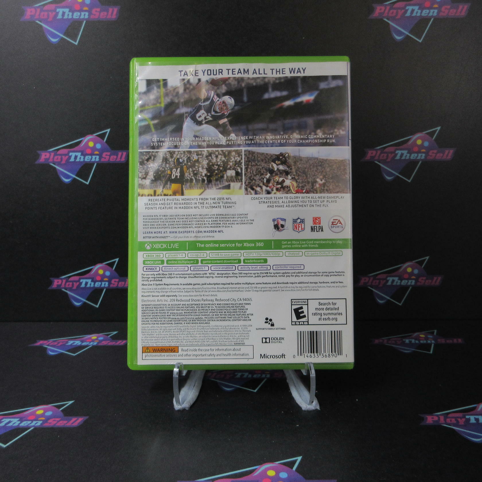 Madden NFL 17 Xbox 360 AD Complete CIB - Very Good