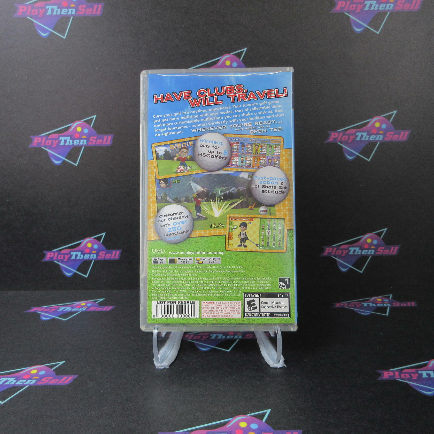 Hot Shots Golf Open Tee Favorites Clear UMD Sony PSP - Like New