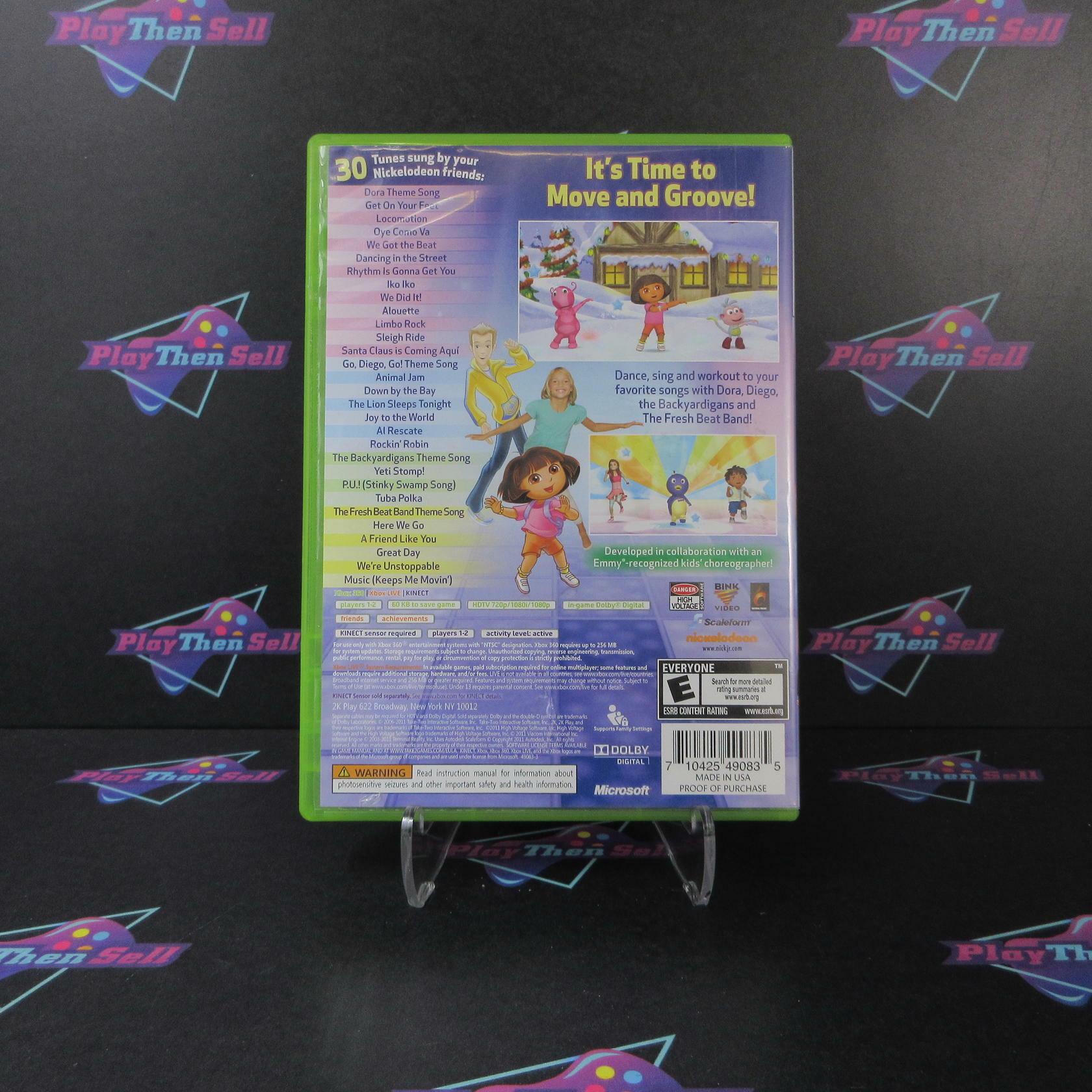Nickelodeon Dance Xbox 360 MD Complete CIB - Very Good