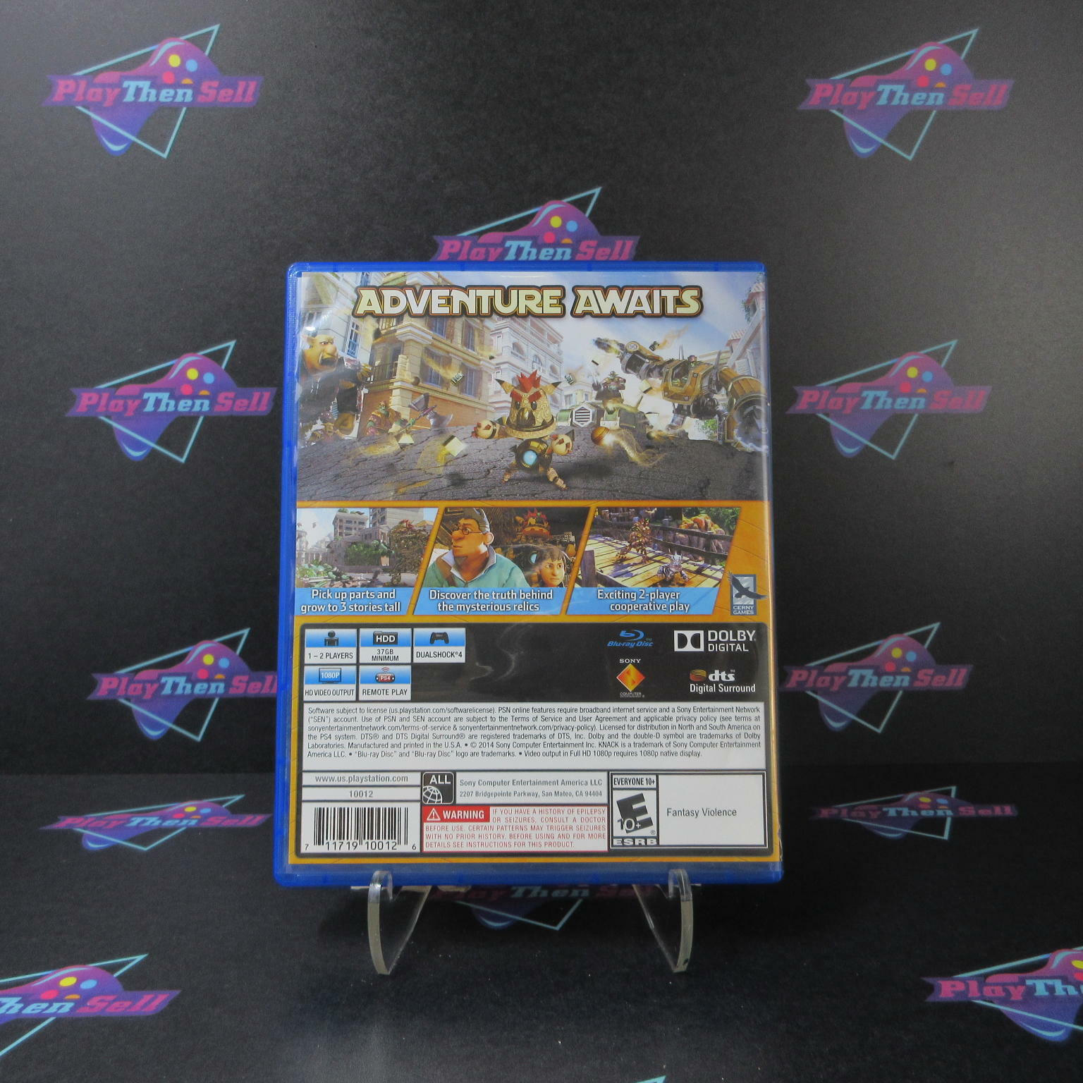 Knack PS4 PlayStation 4 AD - Very Good