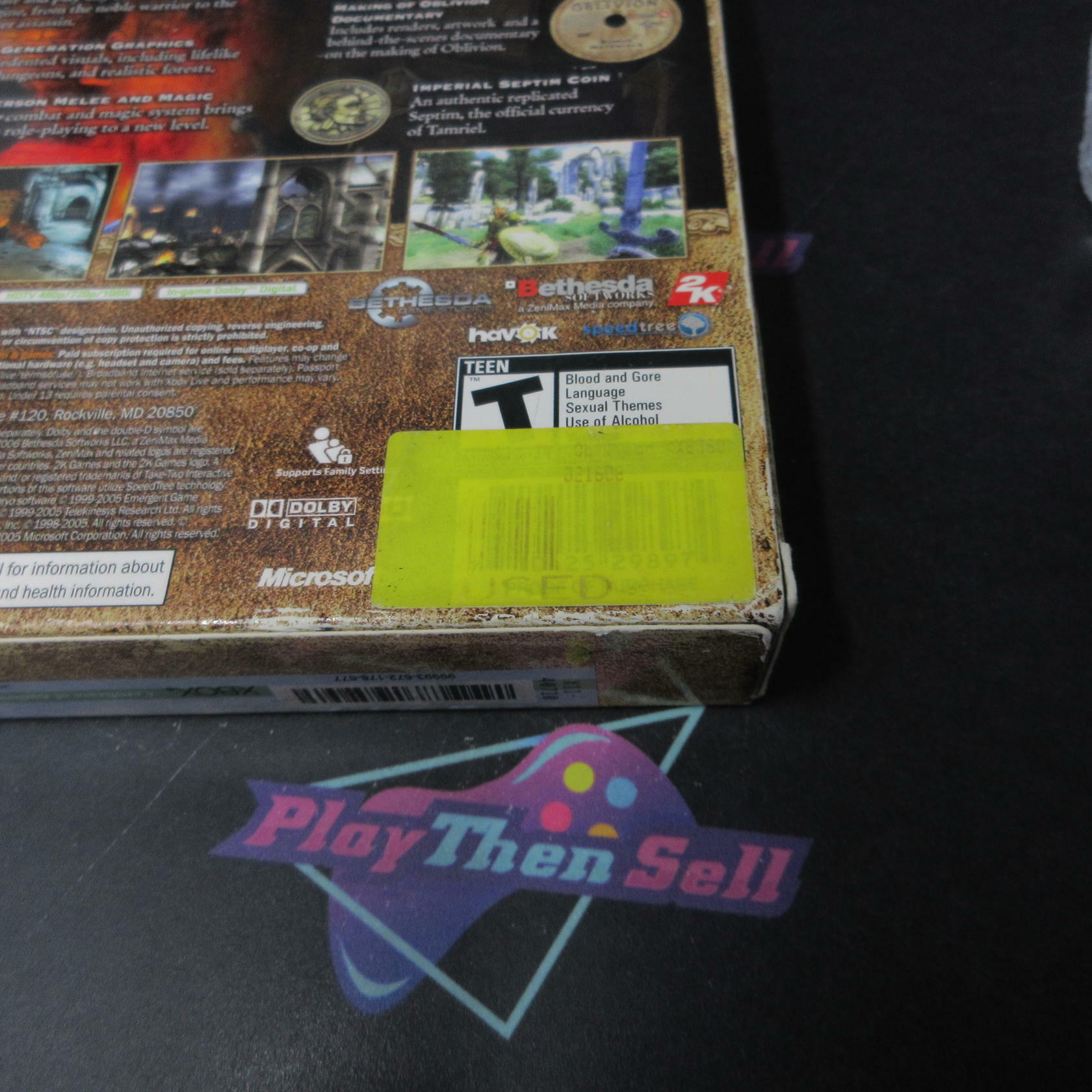 The Elder Scrolls IV Oblivion Collector's Edition +Map Xbox 360 AD No Coin/Guide - Very Good