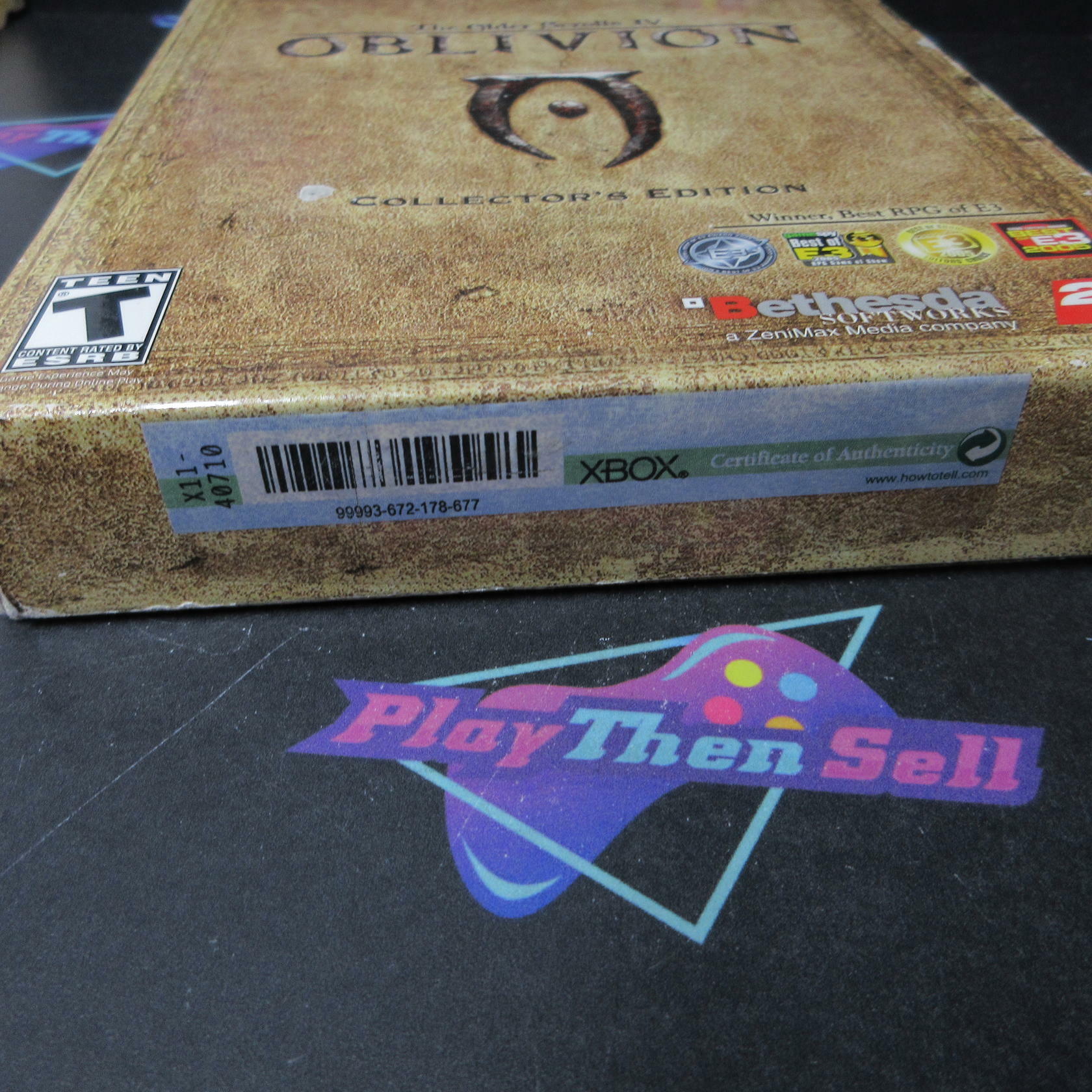 The Elder Scrolls IV Oblivion Collector's Edition +Map Xbox 360 AD No Coin/Guide - Very Good