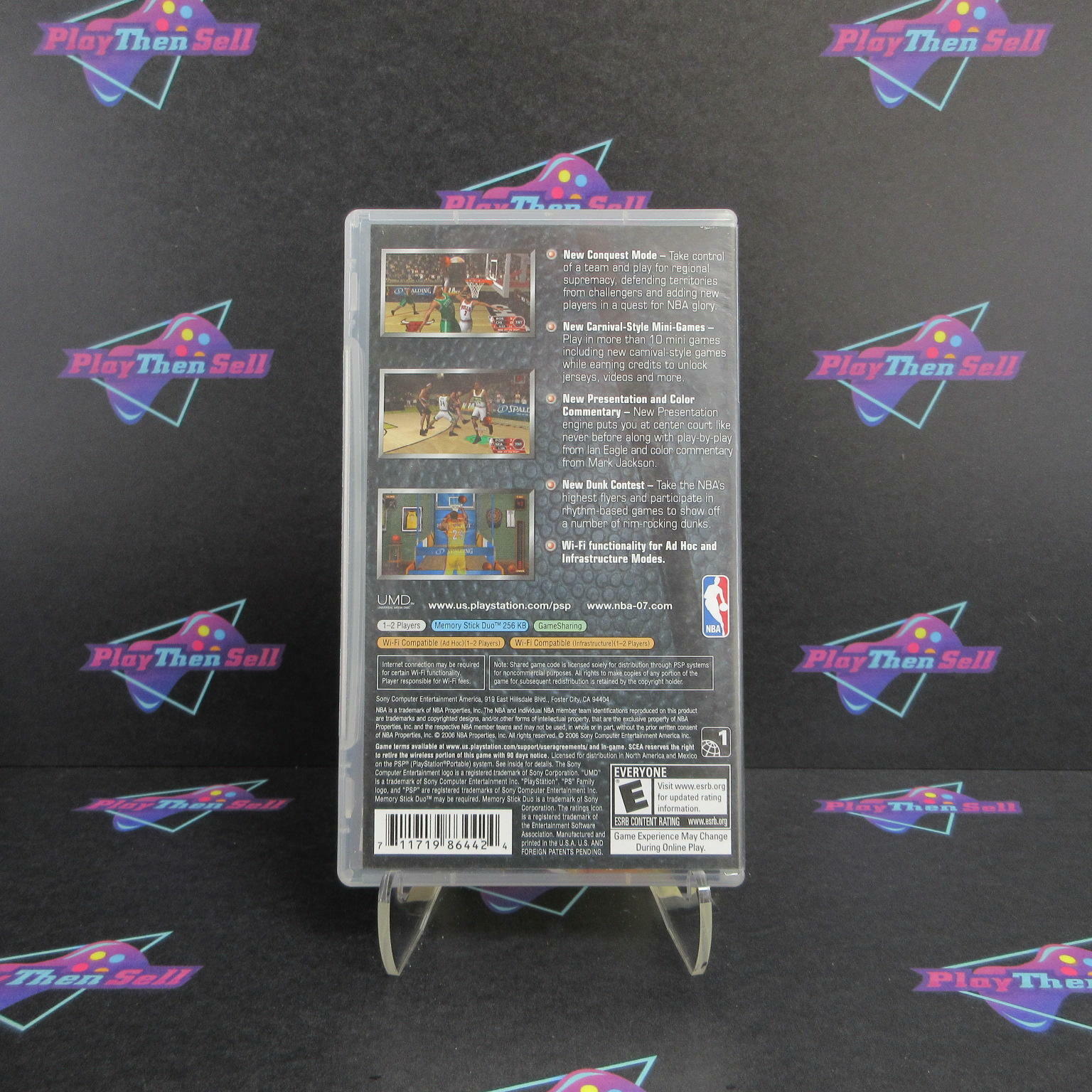 NBA 2007 + Reg Card Sony PSP AD - Very Good