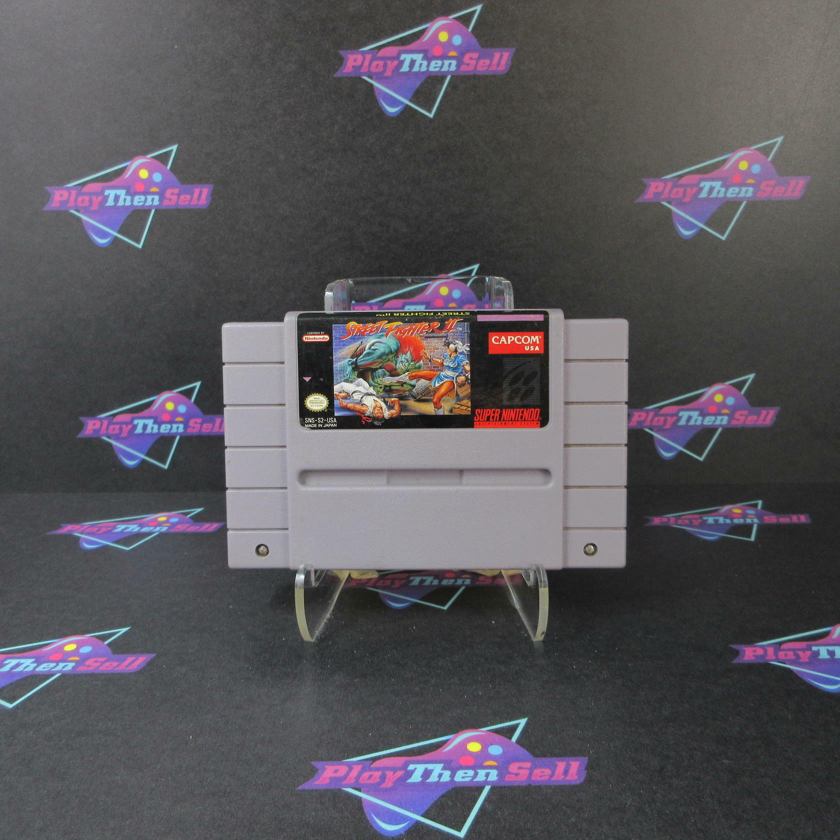 Street Fighter II SNES Super Nintendo Cartridge Only AD / Authentic Tested - Very Good