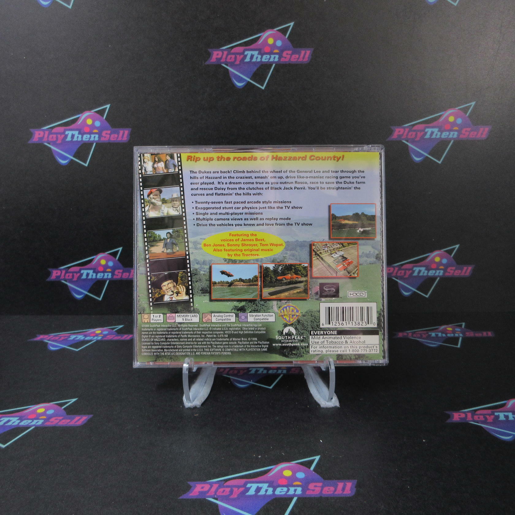 Dukes of Hazzard Racing for Home PS1 PlayStation 1 + Reg Card - Like New