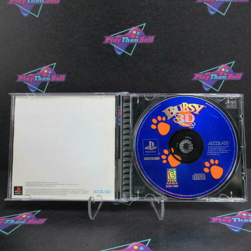 Bubsy 3D PS1 PlayStation 1 + Reg Card - Like New