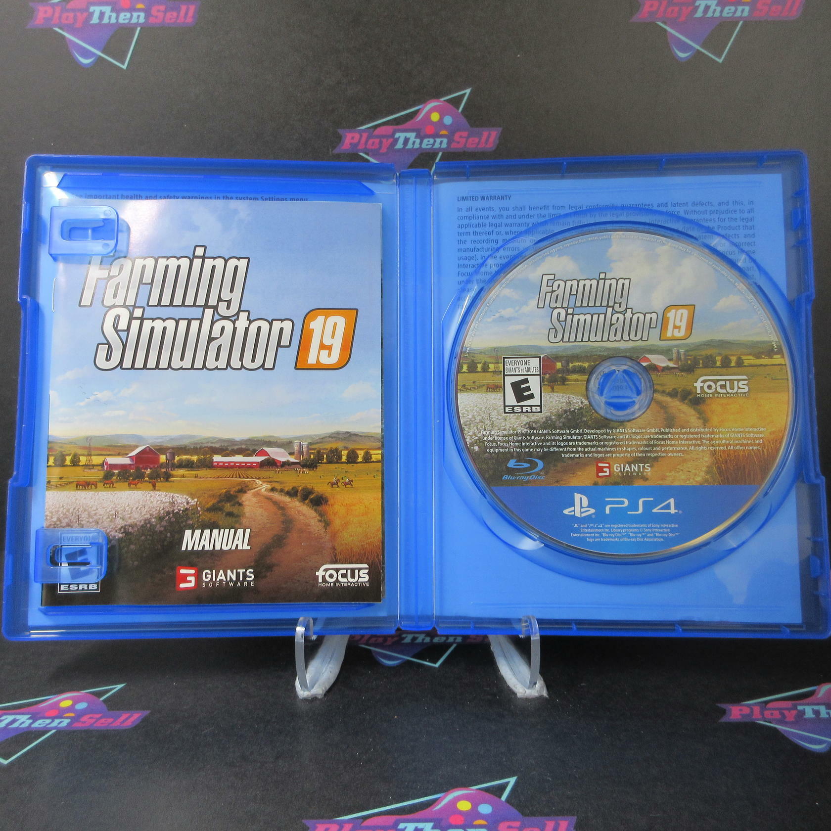 Farming Simulator 19 PS4 PlayStation 4 AD Complete CIB - Very Good