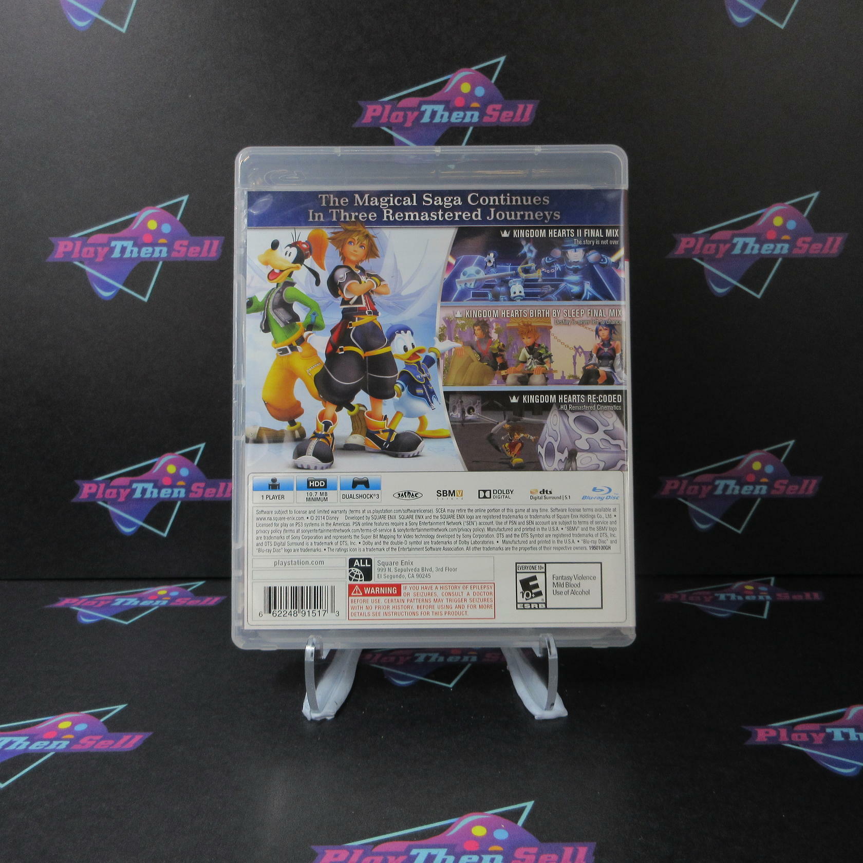 Kingdom Hearts HD 2.5 ReMIX PS3 PlayStation 3 PS3 Greatest Hits - Like New